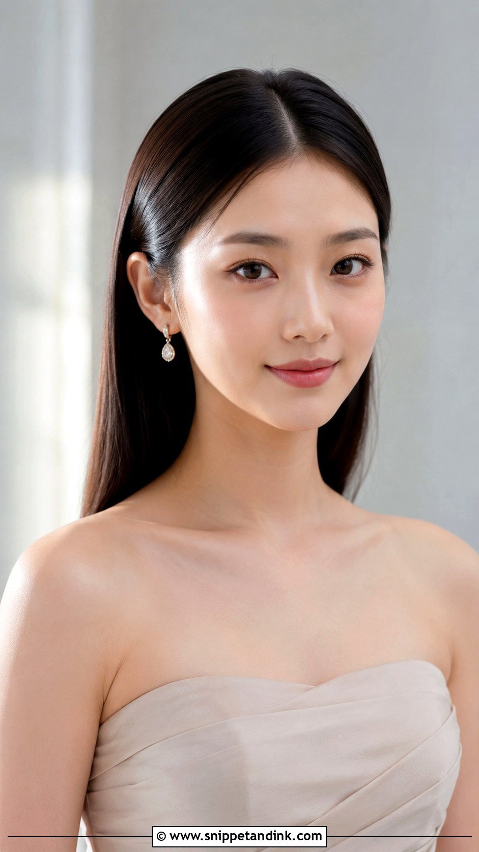 Bridesmaid Hair Down With Sleek Straight Hair - Snippet and Ink - 30 Bridesmaid Hair Down Ideas
