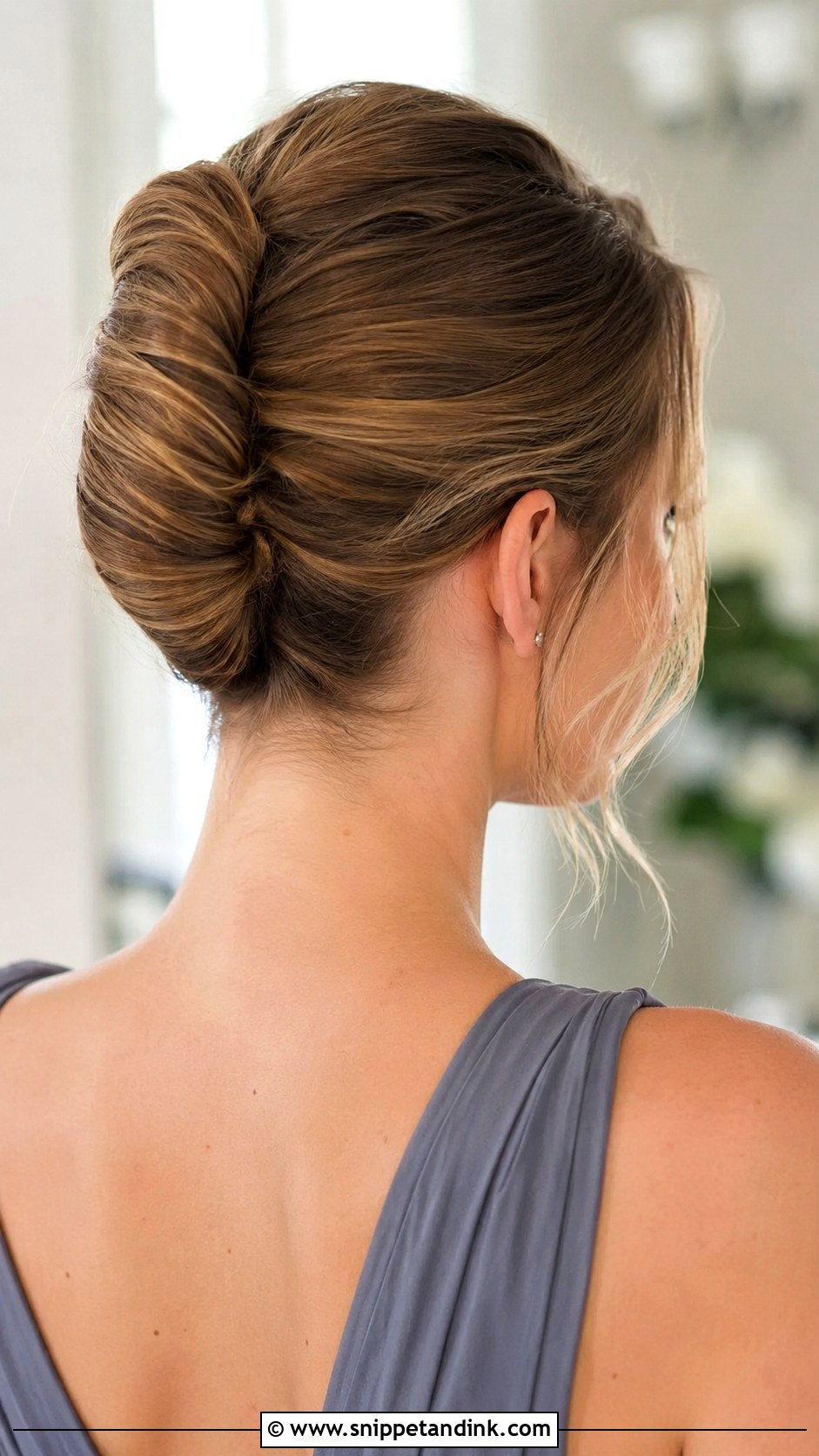 Bridesmaid Hair French Twist Short Hair - Snippet and Ink - 25 Bridesmaid Hair Short Shoulder Length Ideas