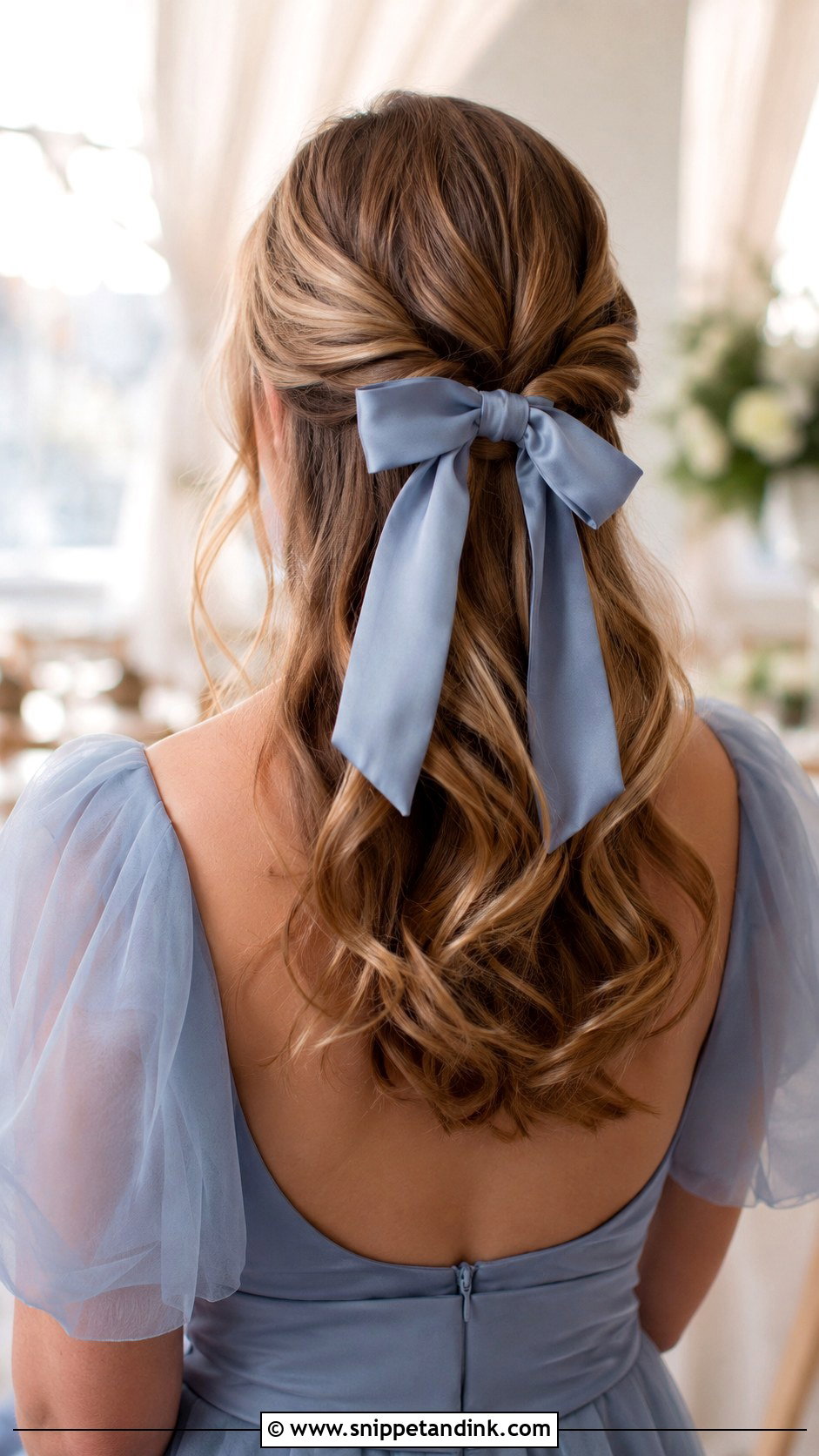 Bridesmaid Hair With Bow - Snippet and Ink - 30 Bridesmaid Hair Inspo Ideas