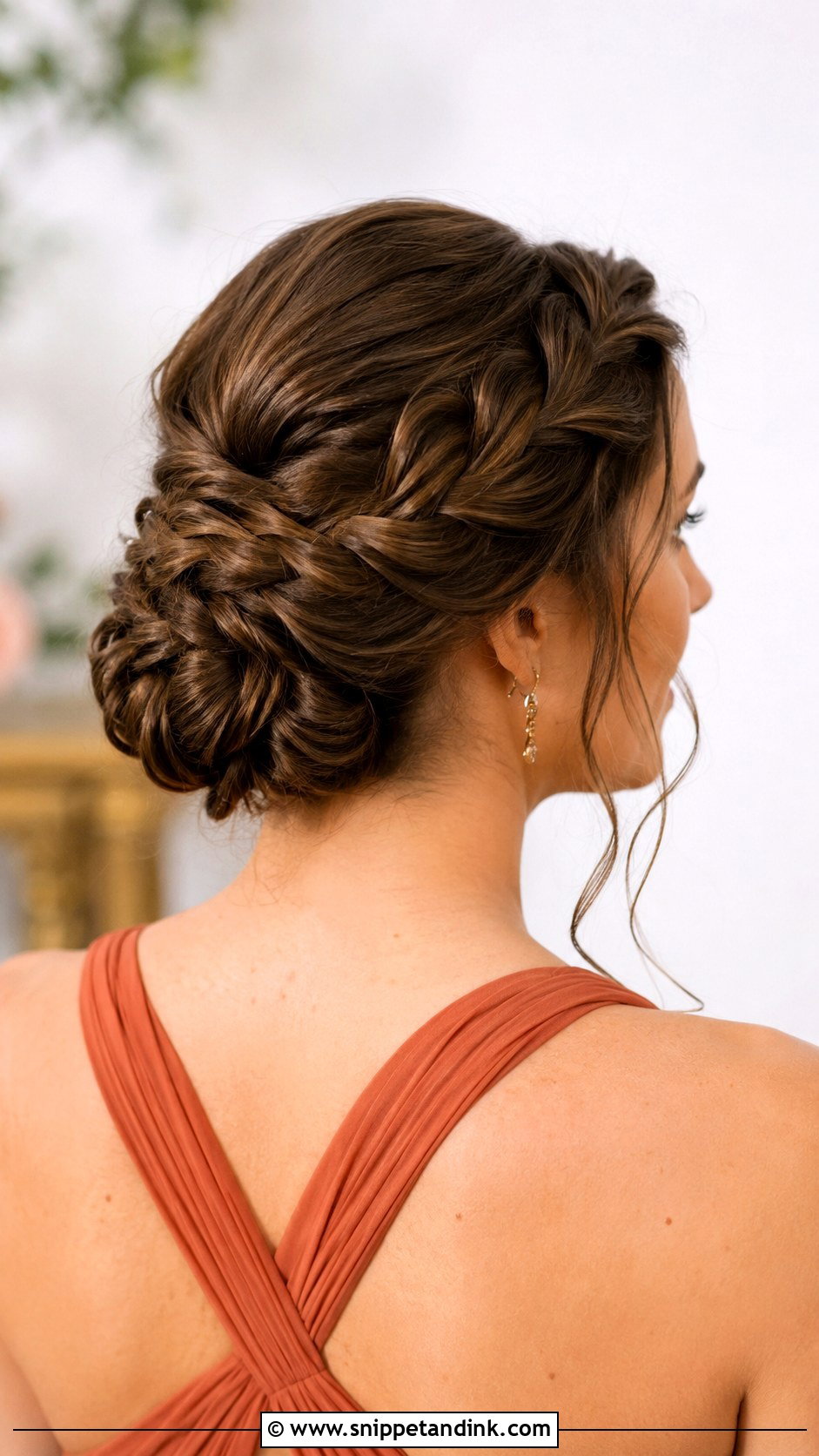 Bridesmaid Hair With Braided Bun - Snippet and Ink - 20 Wedding Bridesmaids Hair Ideas