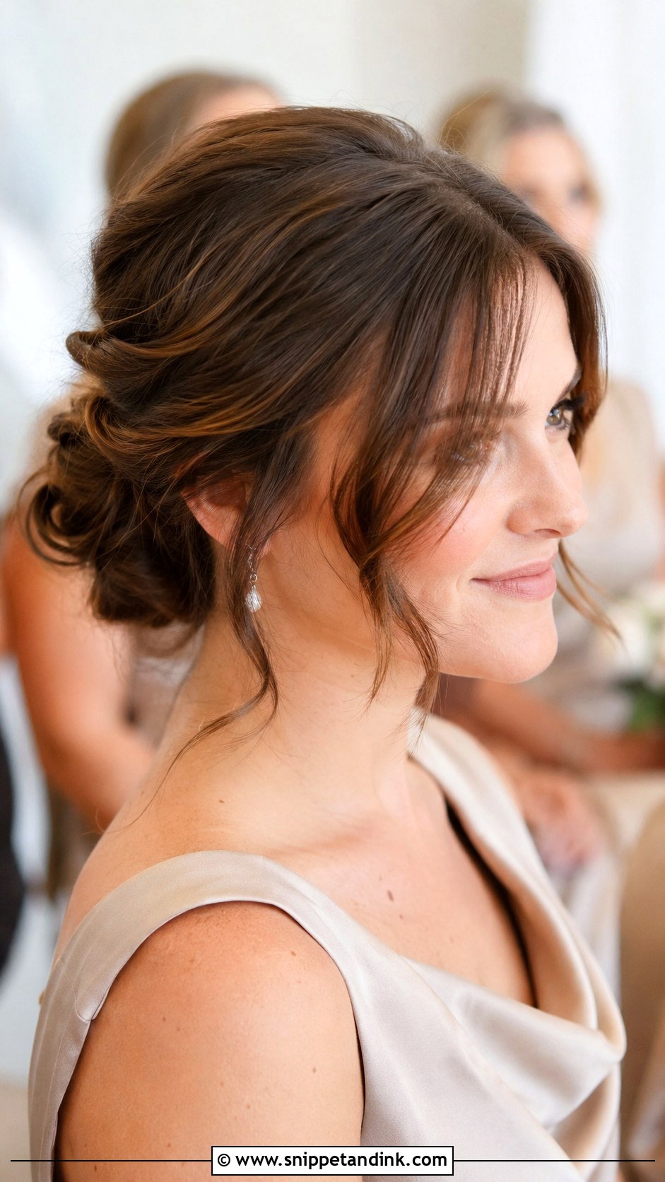 Bridesmaid Hair With Curtain Bangs - Snippet and Ink - 25 Wedding Hair for Bridesmaids Ideas