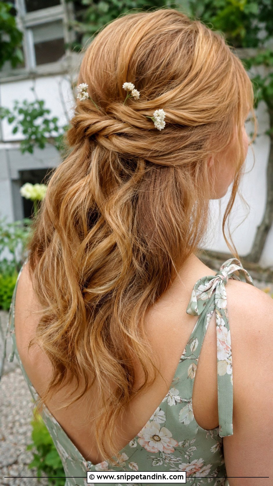 Bridesmaid Hair With Flower Pins - Snippet and Ink - 35 Bridesmaid Hair Ideas