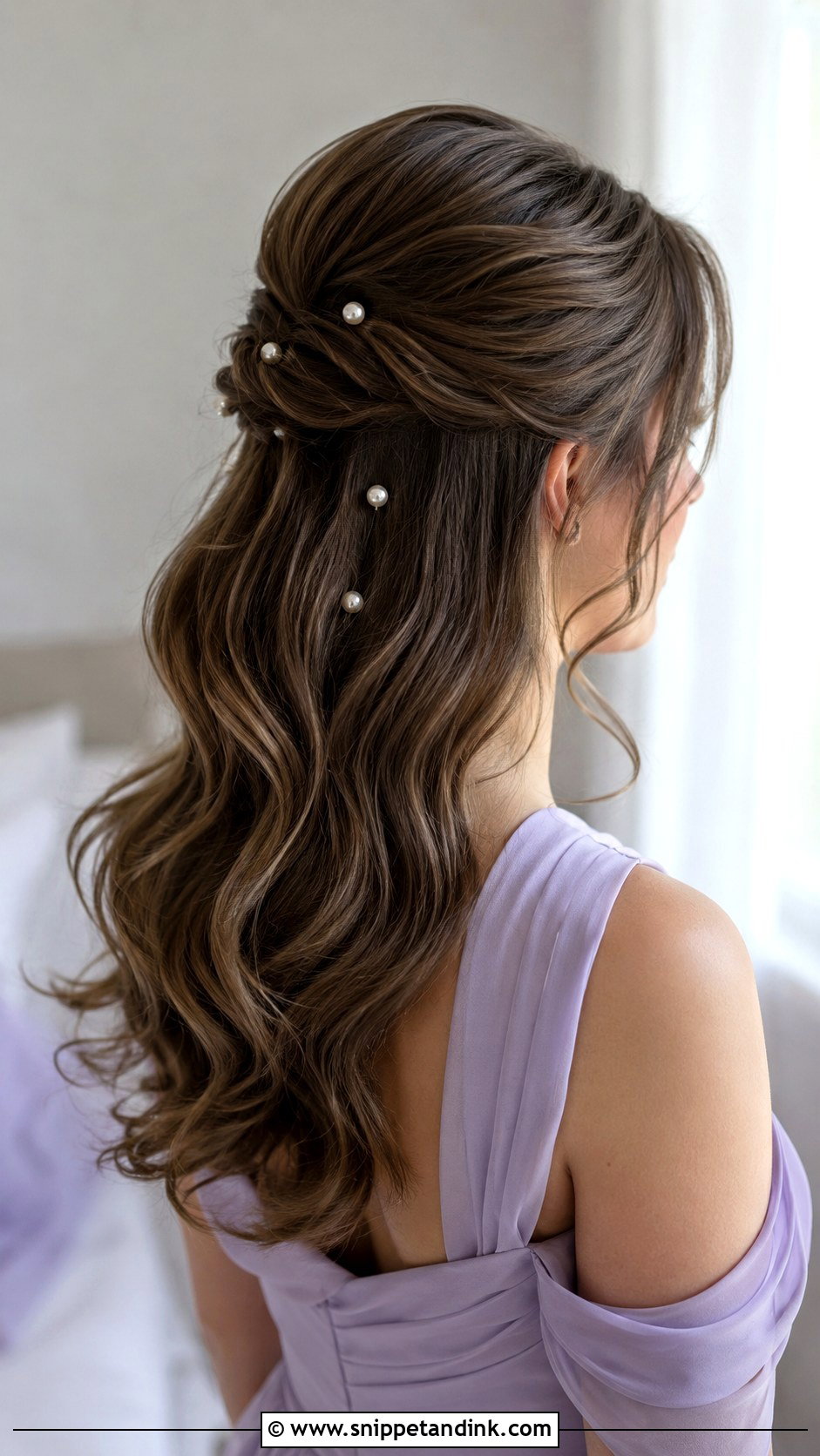 Bridesmaid Hair With Pearl Pins - Snippet and Ink - 20 Hairstyles for Wedding Bridesmaid