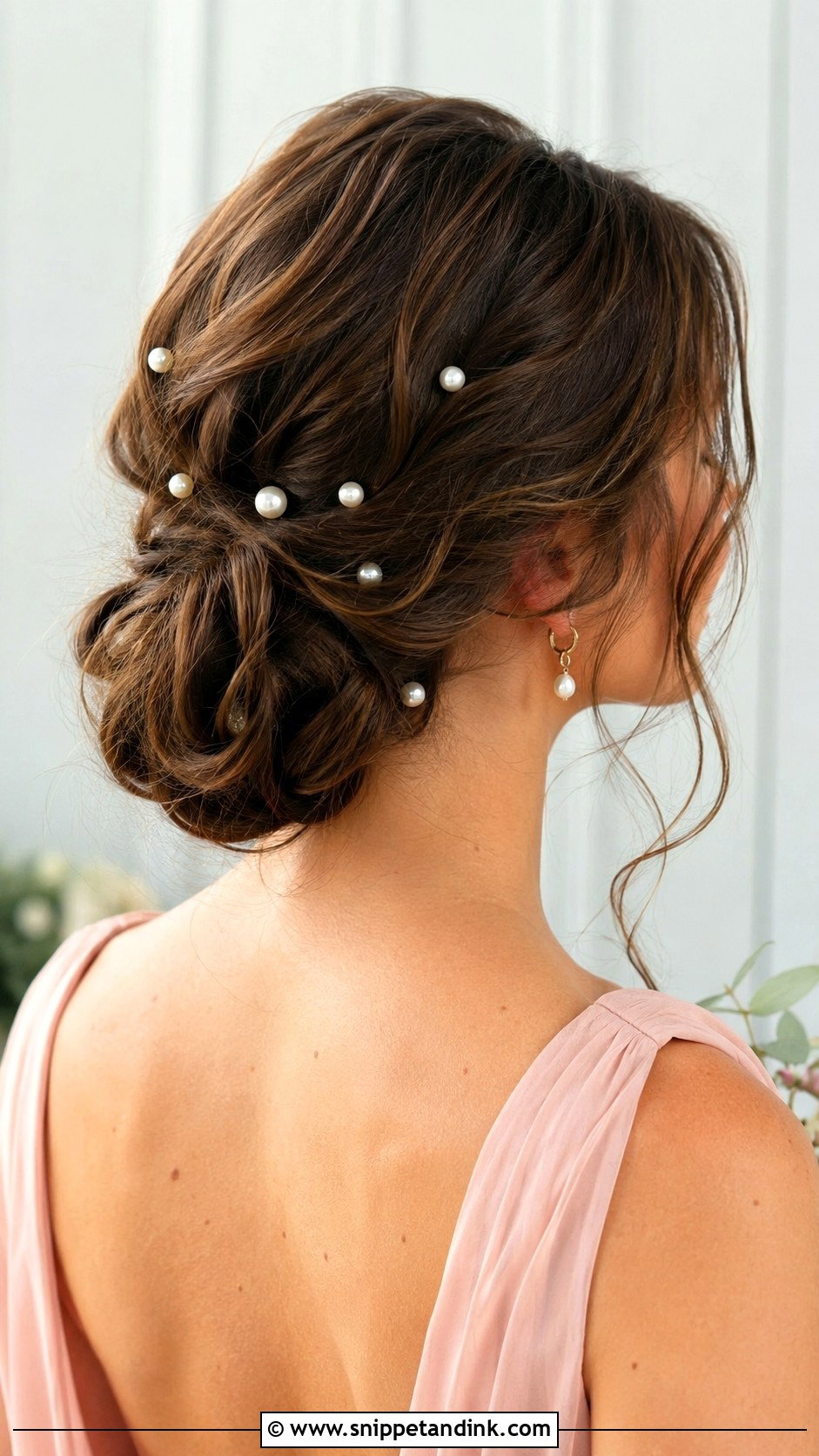 Bridesmaid Hair With Pearl Pins - Snippet and Ink - 35 Bridesmaid Hair Ideas
