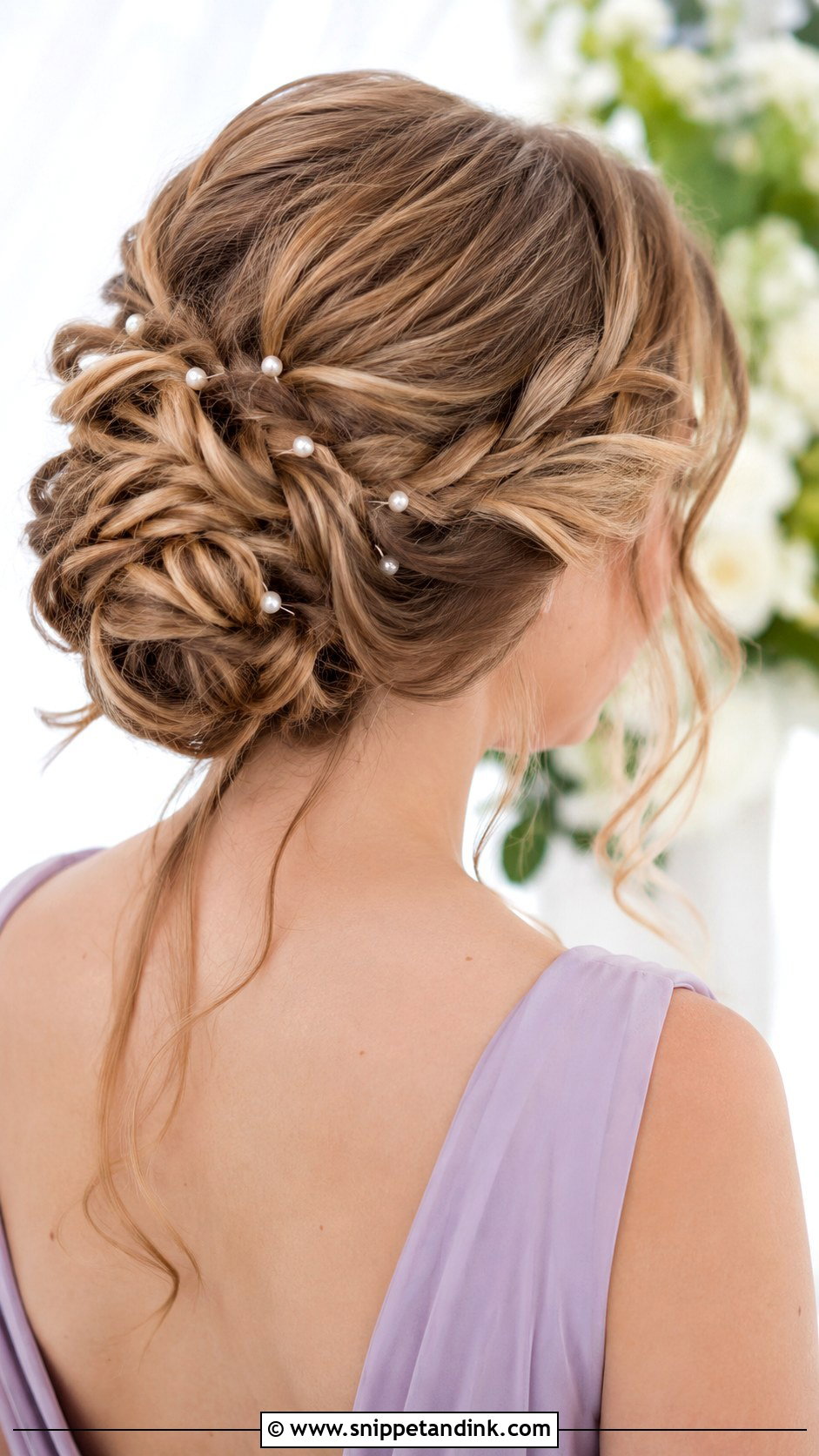 Bridesmaid Hairstyle With Floral Pins - Snippet and Ink - 30 Hairstyle for Bridesmaid Ideas