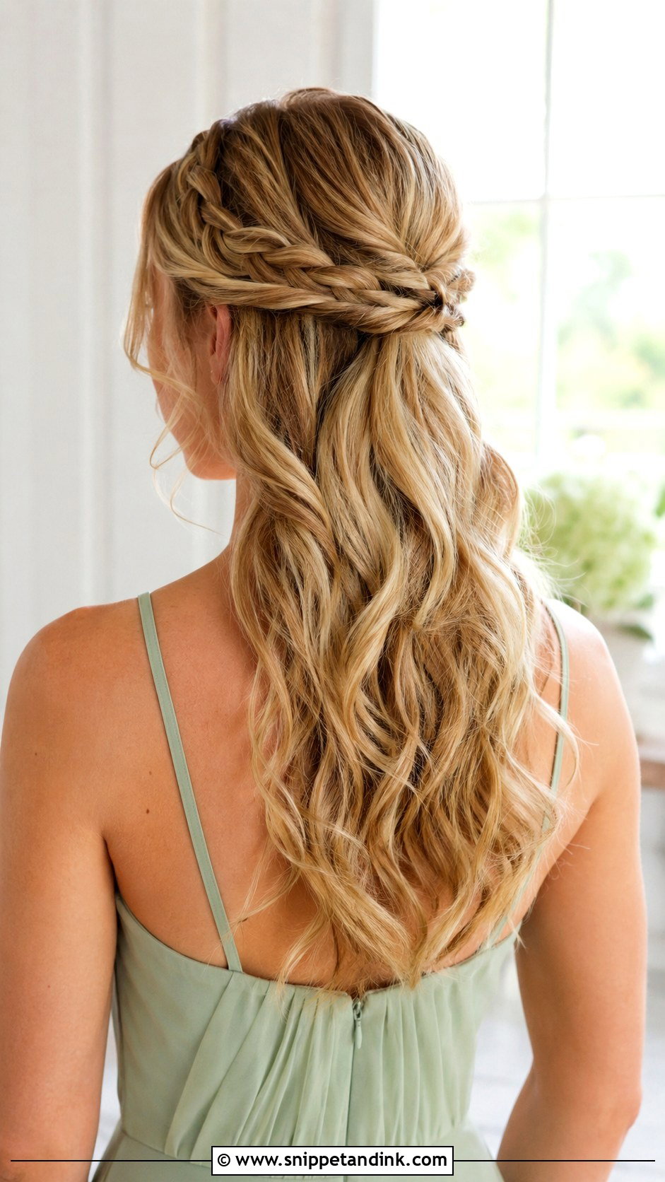 Bridesmaid Half Up Braid - Snippet and Ink - 20 Bridesmaid Braided Hairstyles