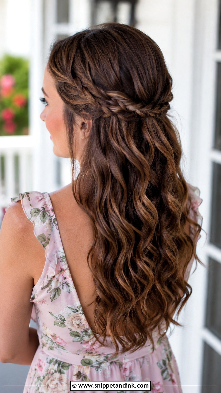 Bridesmaid Half Up Braided Crown - Snippet and Ink - 20 Wedding Hairstyles Bridesmaid Half Up