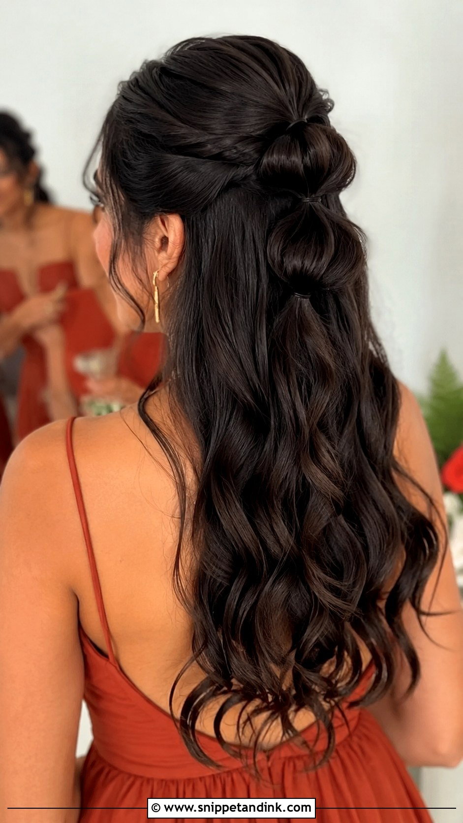Bridesmaid Half Up Bubble Ponytail - Snippet and Ink - 30 Bridesmaid Hair Half Up Ideas