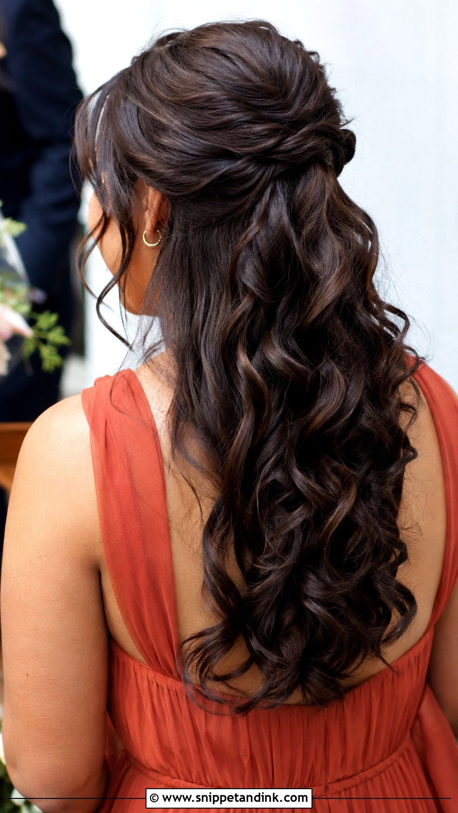 Bridesmaid Half Up Half Down Curls - Snippet and Ink - 30 Bridesmaid Hairstyles Down