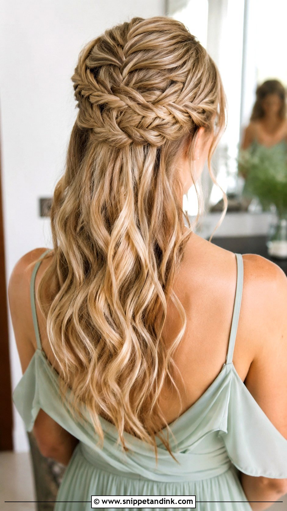 Bridesmaid Half Up Half Down Fishtail Braid - Snippet and Ink - 20 Bridesmaid Hairstyles Half Up Half Down Braid