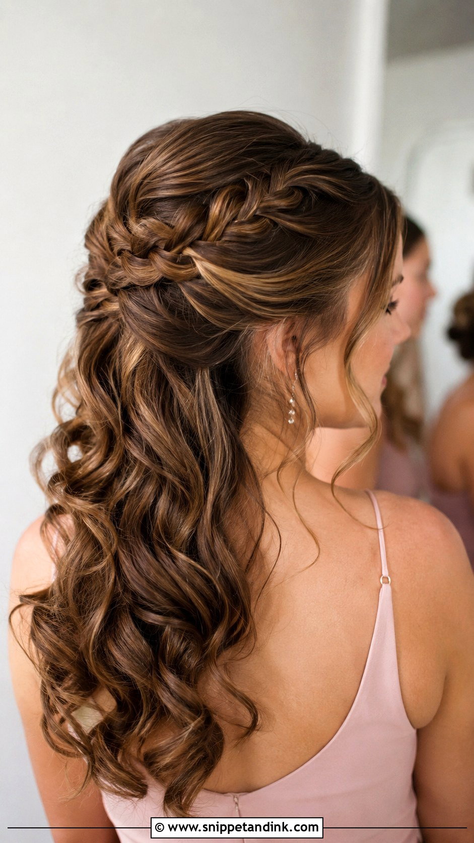 Bridesmaid Half Up Half Down French Braid - Snippet and Ink - 20 Bridesmaid Hairstyles Half Up Half Down Braid