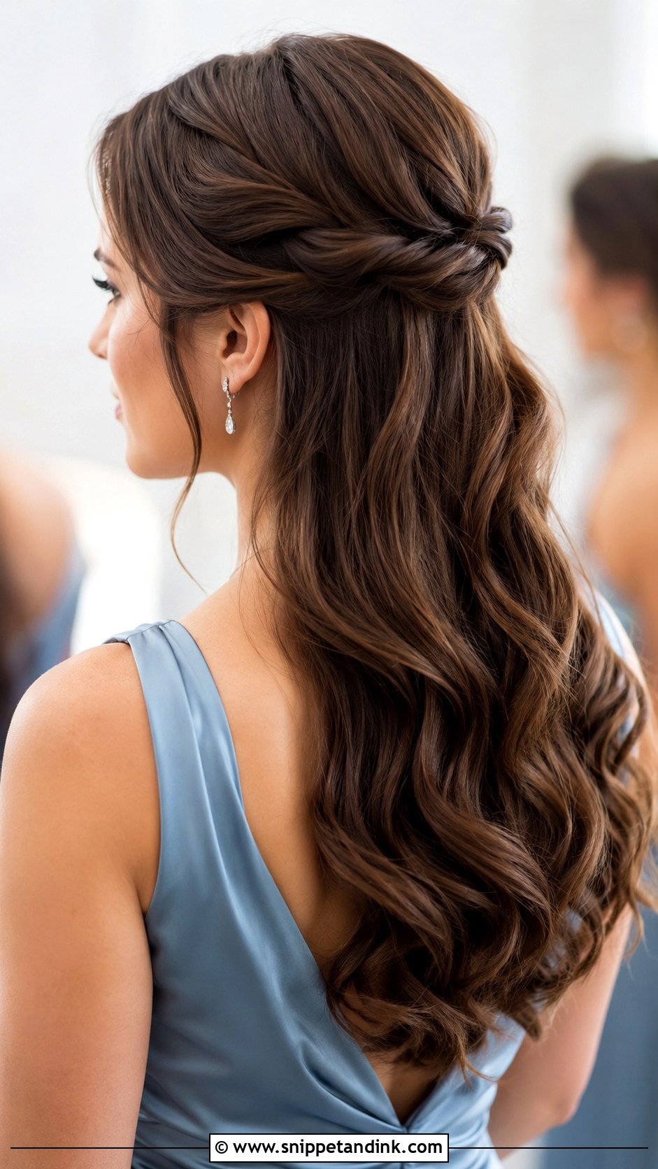 Bridesmaid Half Up Half Down Hair - Snippet and Ink - 20 Bridesmaids Hair Styles