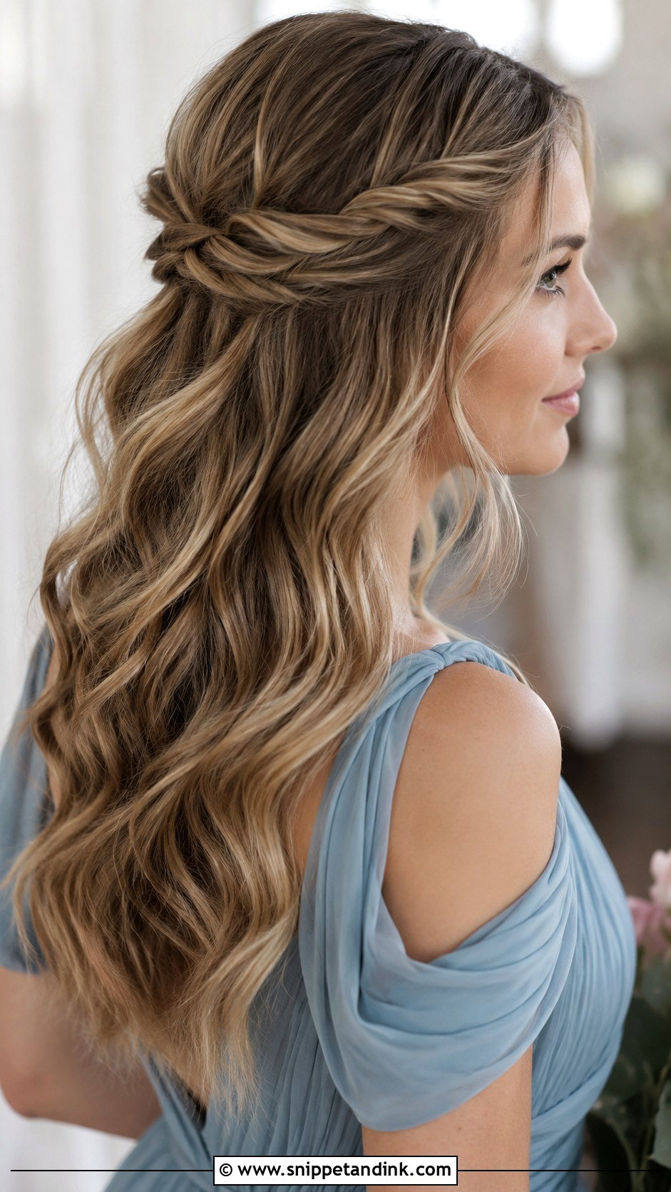Bridesmaid Half Up Half Down Hairstyle - Snippet and Ink - 20 Braidsmaid Hairstyles