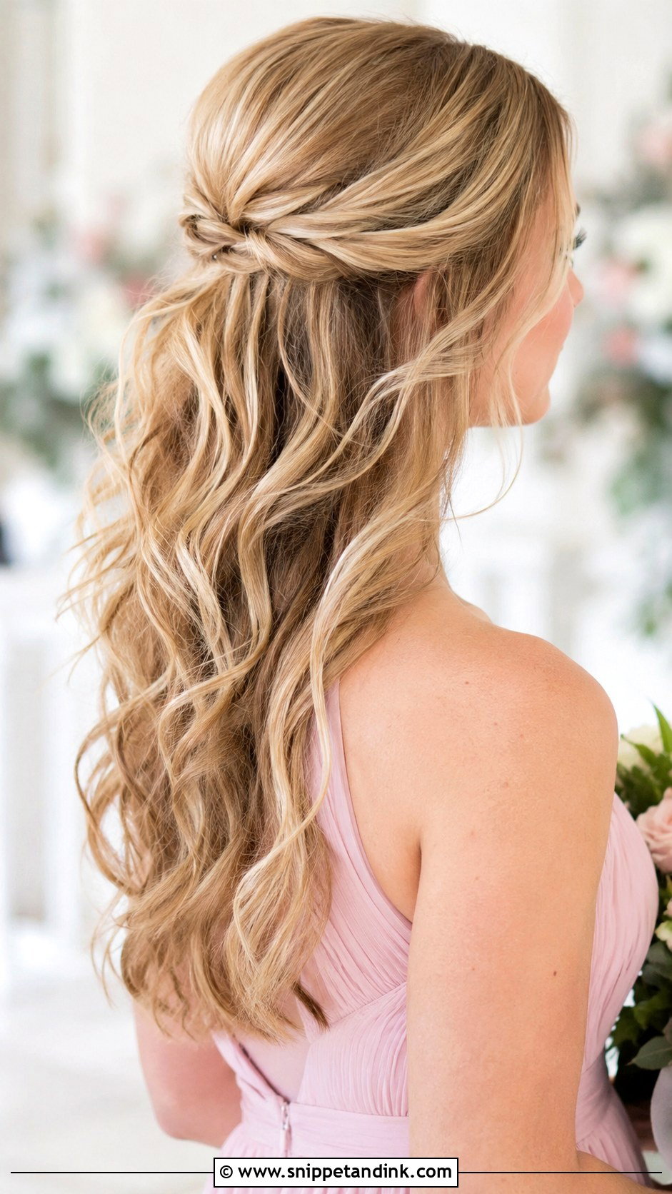 Bridesmaid Half Up Half Down Tutorial - Snippet and Ink - 20 Bridesmaid Hair Tutorial Ideas