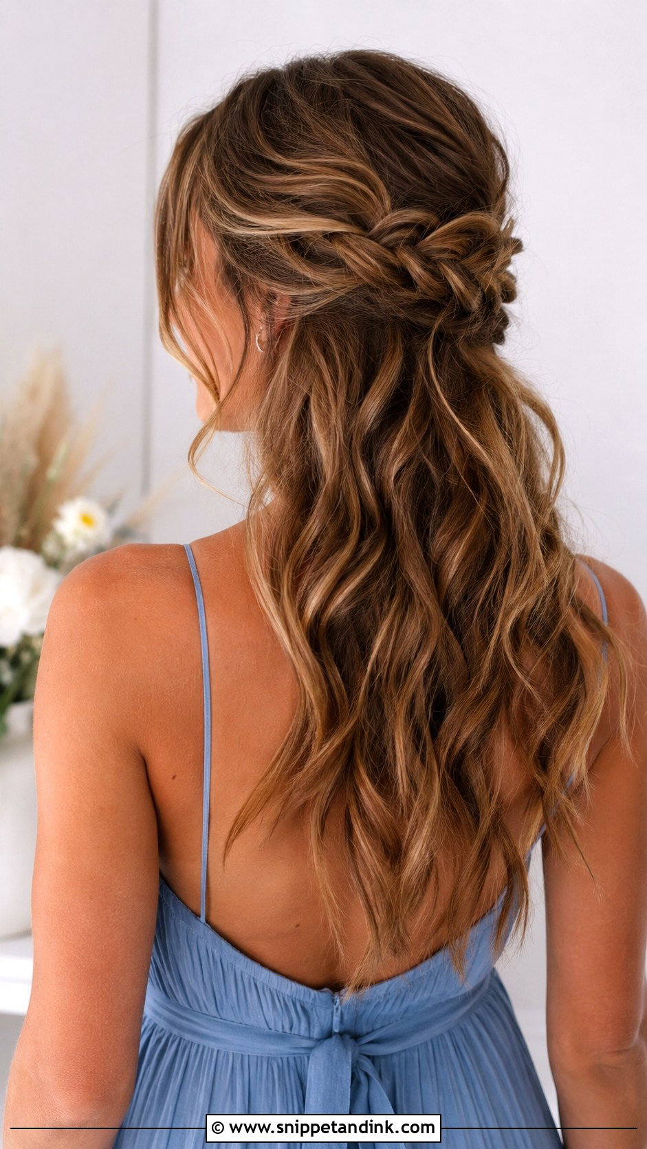 Bridesmaid Half Up Loose Braid - Snippet and Ink - 20 Wedding Hairstyles Bridesmaid Half Up