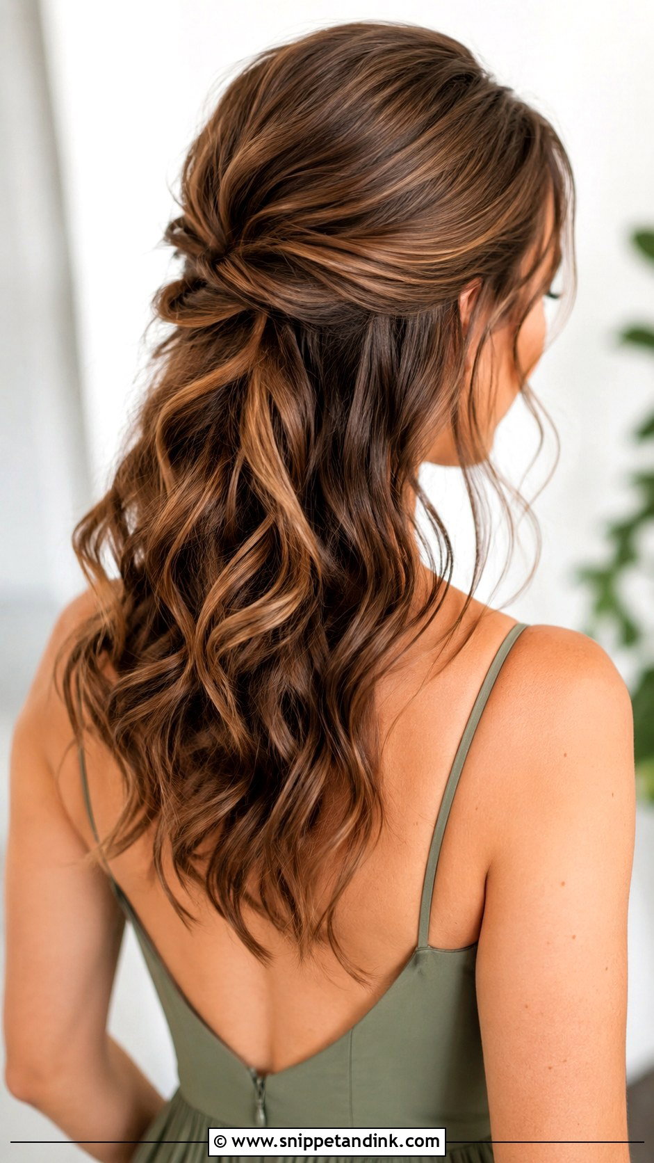 Bridesmaid Half Up Messy Hair - Snippet and Ink - 30 Bridesmaid Hair Half Up Ideas
