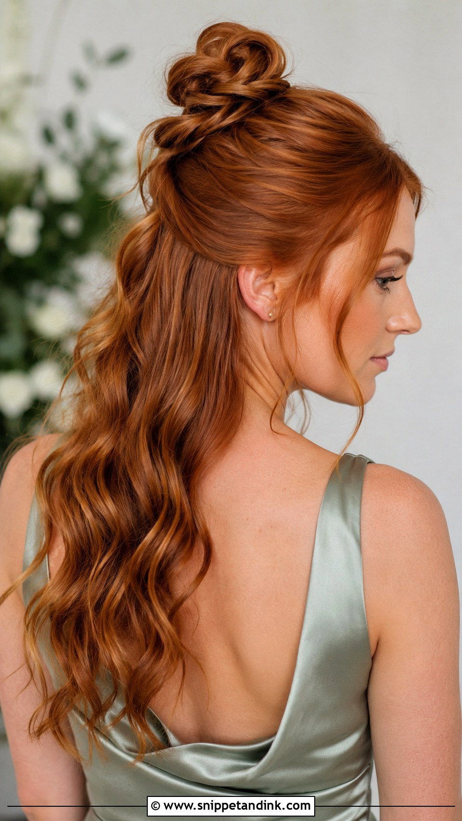 Bridesmaid Half Up Top Knot - Snippet and Ink - 20 Wedding Hairstyles Bridesmaid Half Up