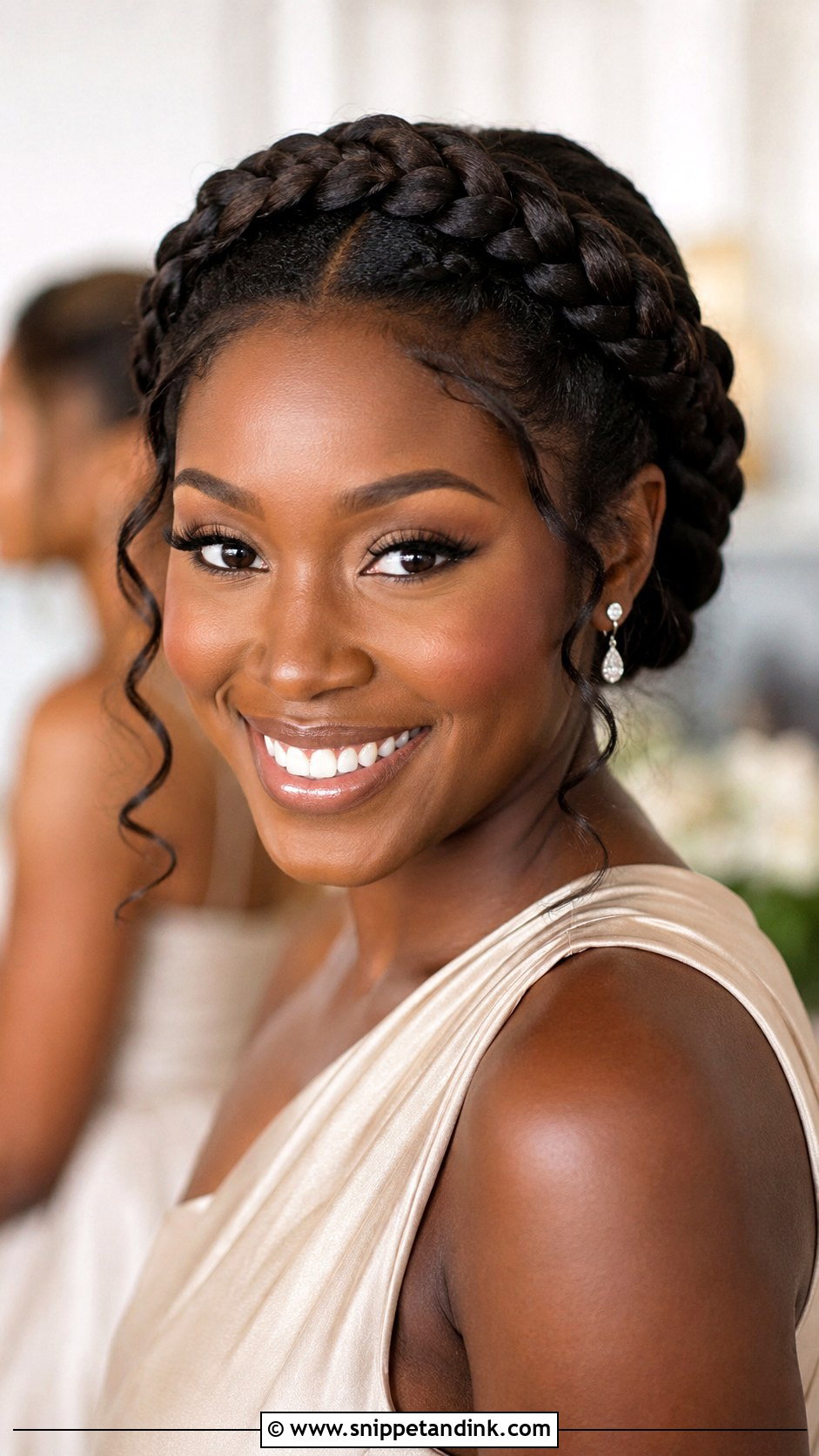 Bridesmaid Halo Braid - Snippet and Ink - 25 Bridesmaid Hair Braid Ideas