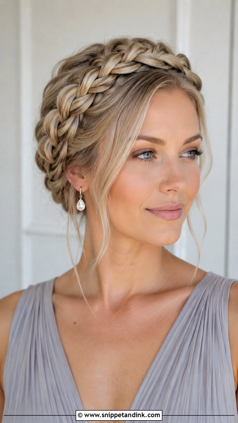 Bridesmaid Halo Braid - Snippet and Ink - 20 Bridesmaid Braided Hairstyles
