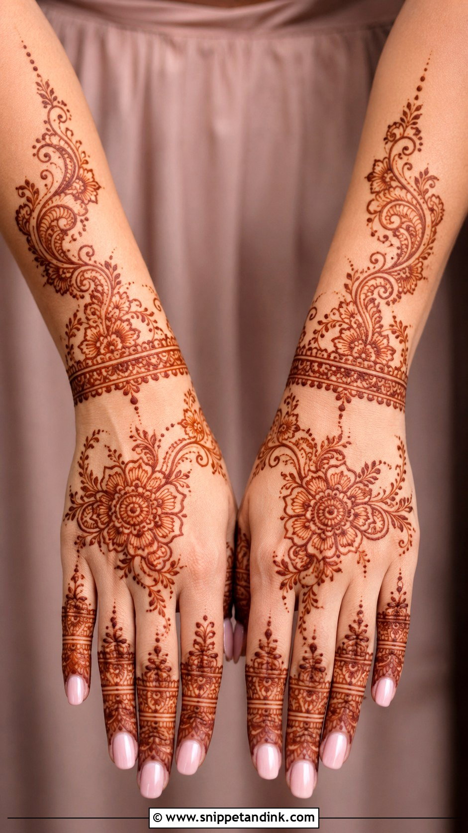 Bridesmaid Hand Mehndi Design - Snippet and Ink - 35 Hand Mehndi Designs