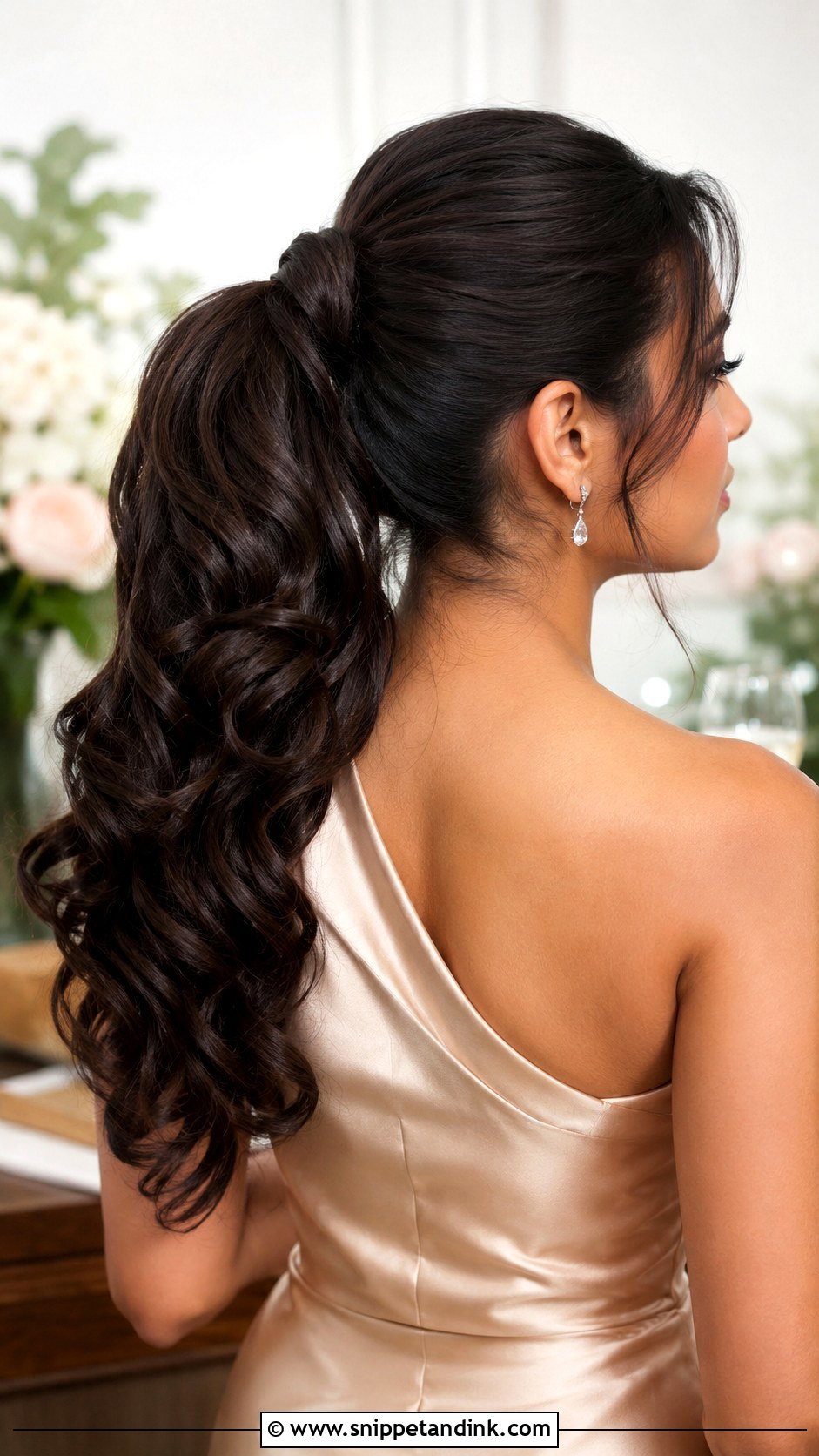 Bridesmaid High Ponytail For Long Hair - Snippet and Ink - 20 Bridesmaids Hairstyles for Long Hair