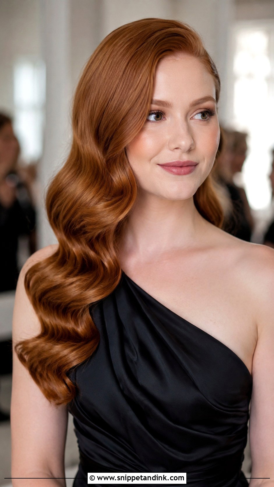 Bridesmaid Hollywood Waves - Snippet and Ink - 20 Hairstyles for Wedding Bridesmaid