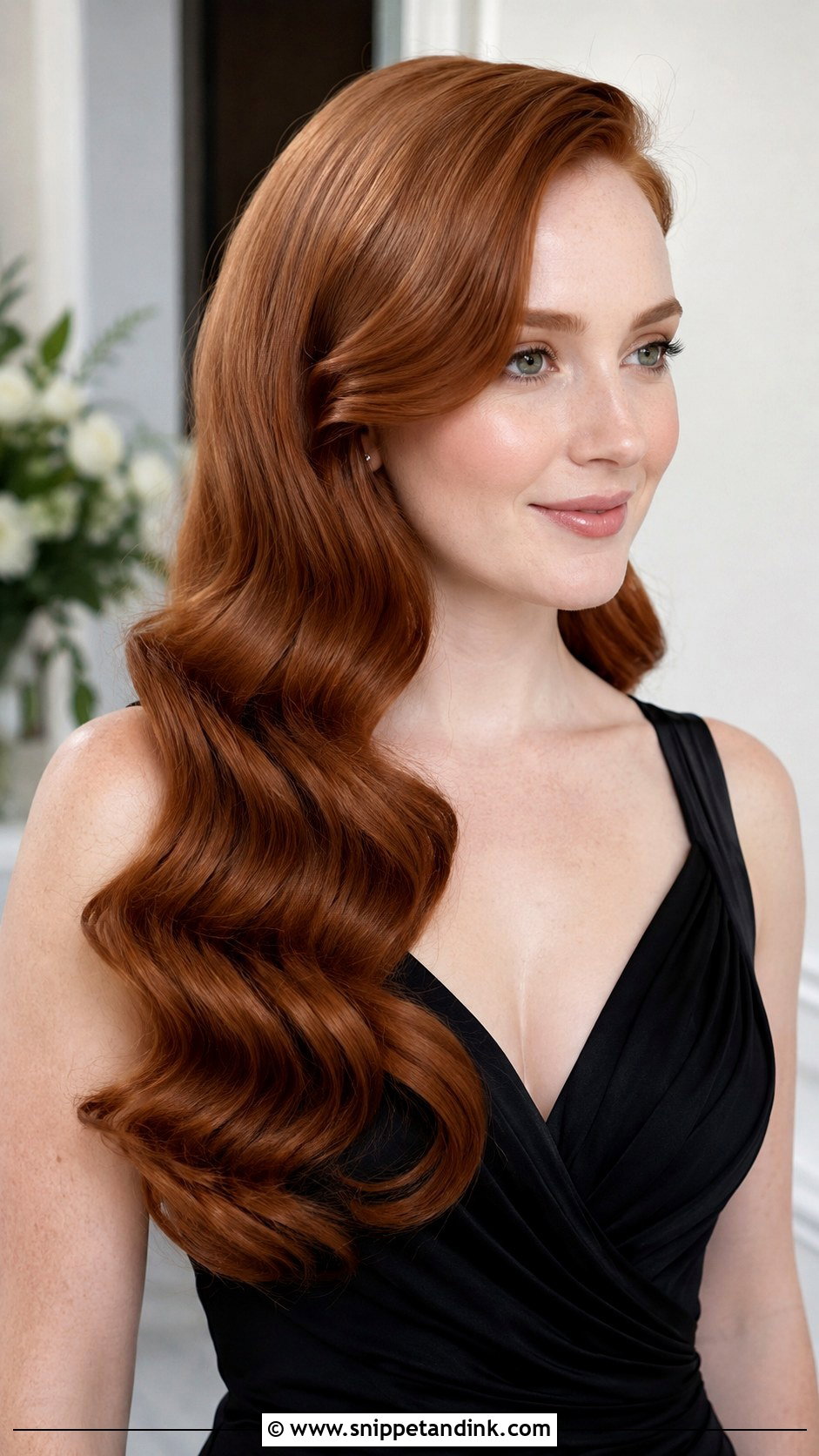 Bridesmaid Hollywood Waves For Long Hair - Snippet and Ink - 20 Bridesmaids Hairstyles for Long Hair