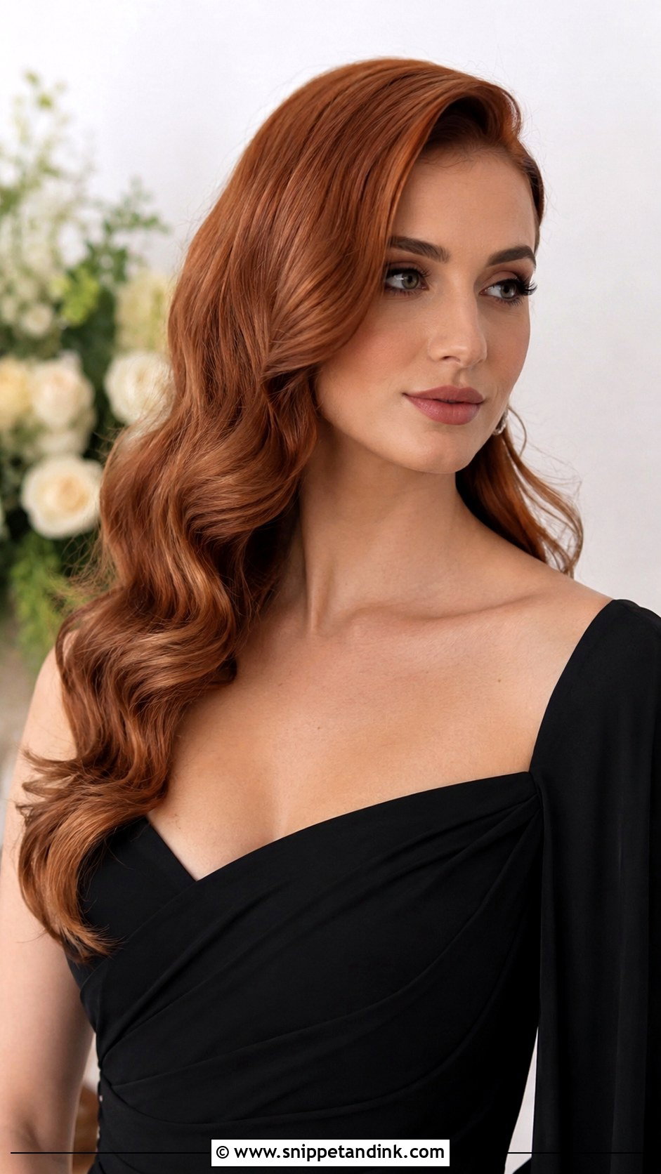Bridesmaid Hollywood Waves Long Hair - Snippet and Ink - 25 Brides Maids Hairstyle Long Hair Ideas