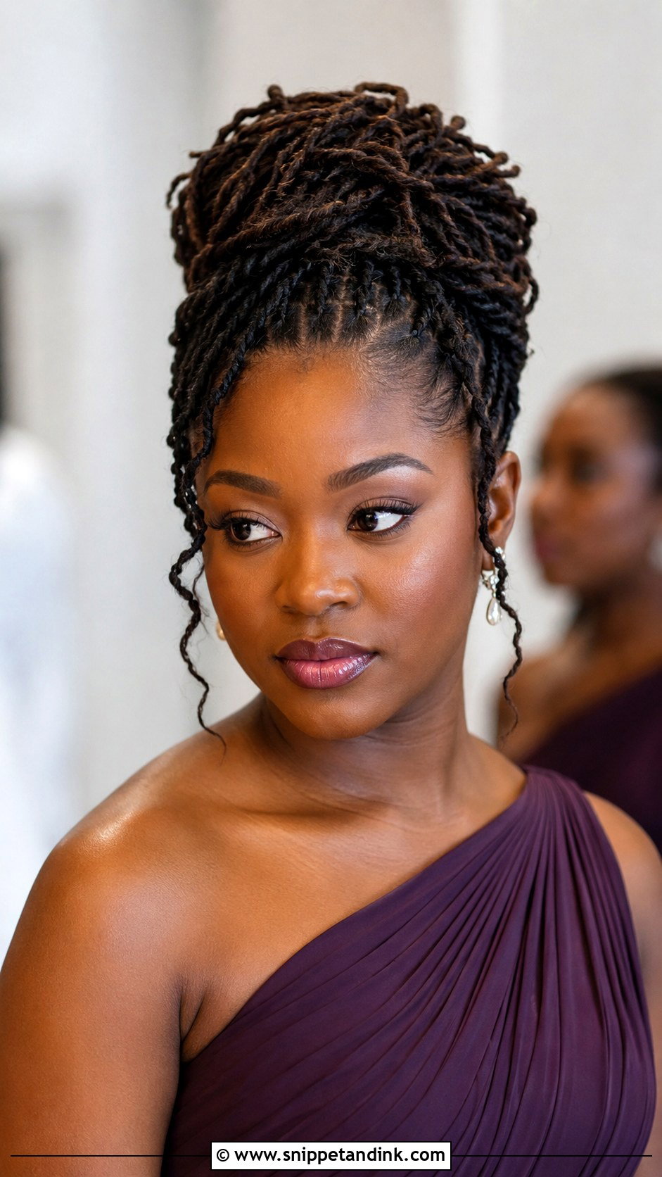 Bridesmaid Locs Updo Tutorial - Snippet and Ink - 20 Bridesmaid Hair Tutorial Ideas