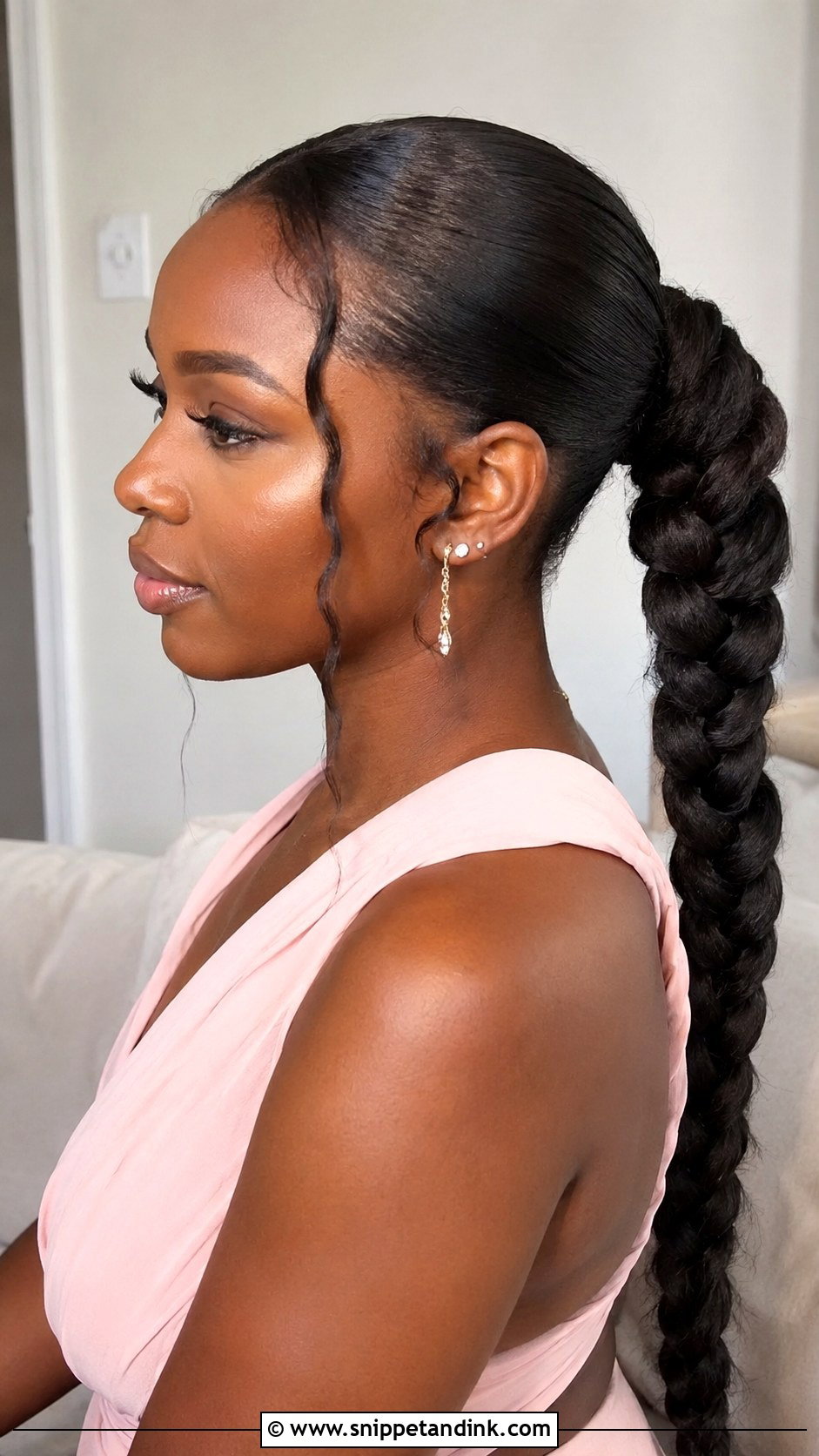 Bridesmaid Long Braided Ponytail - Snippet and Ink - 20 Bridesmaid Long Hairstyles