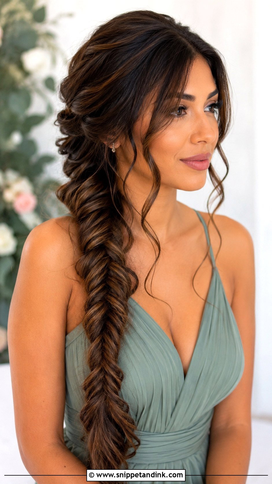 Bridesmaid Long Fishtail Braid - Snippet and Ink - 20 Bridesmaid Long Hairstyles