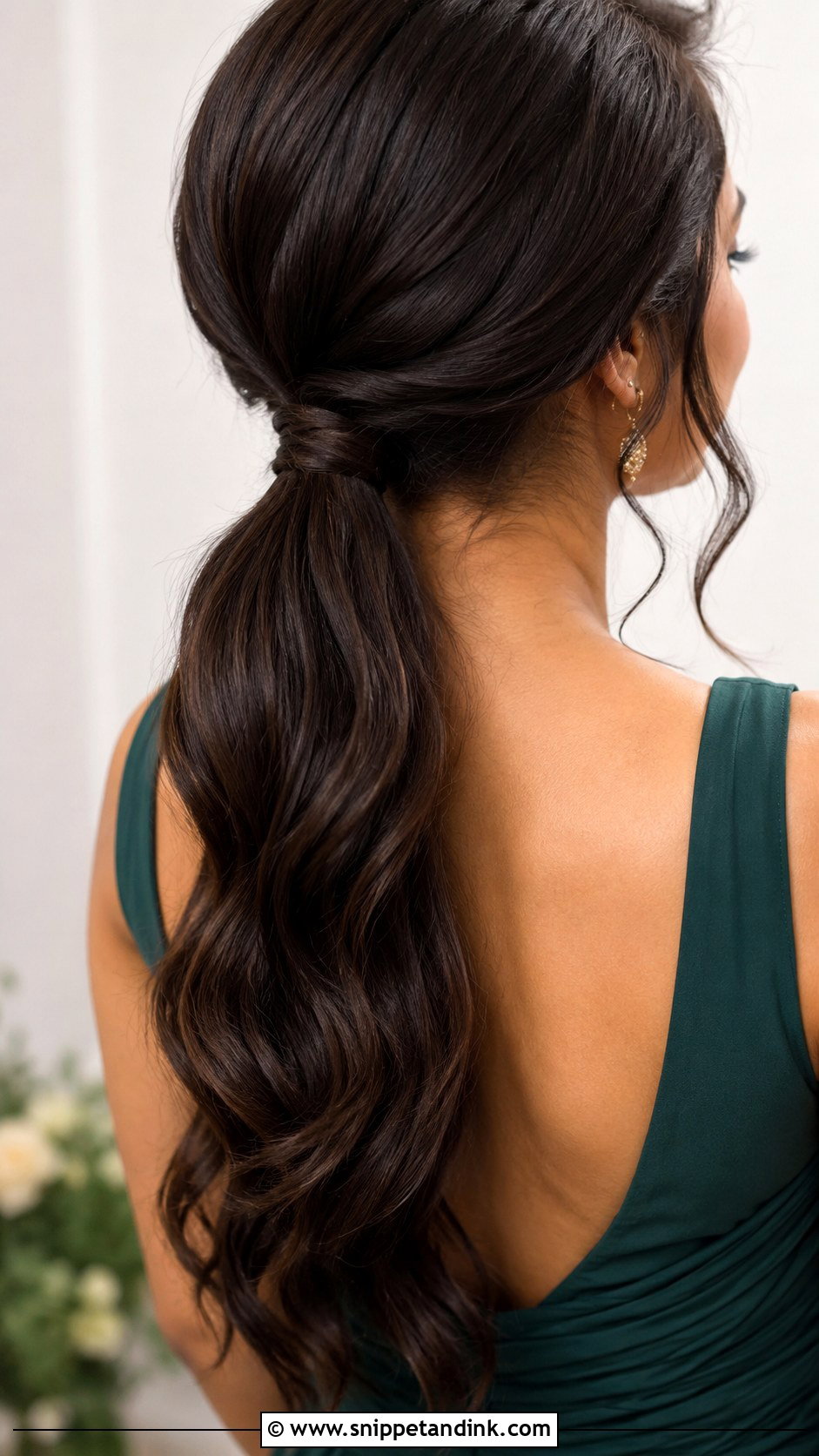 Bridesmaid Long Low Ponytail - Snippet and Ink - 20 Bridesmaid Long Hairstyles