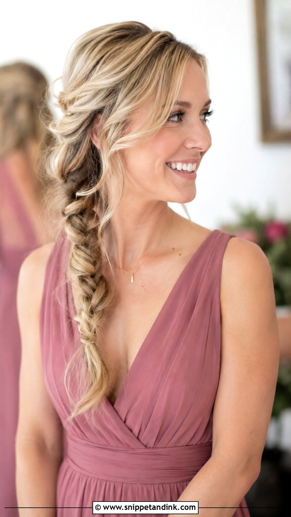 Bridesmaid Loose Braid - Snippet and Ink - 25 Bridesmaid Braid Hairstyles