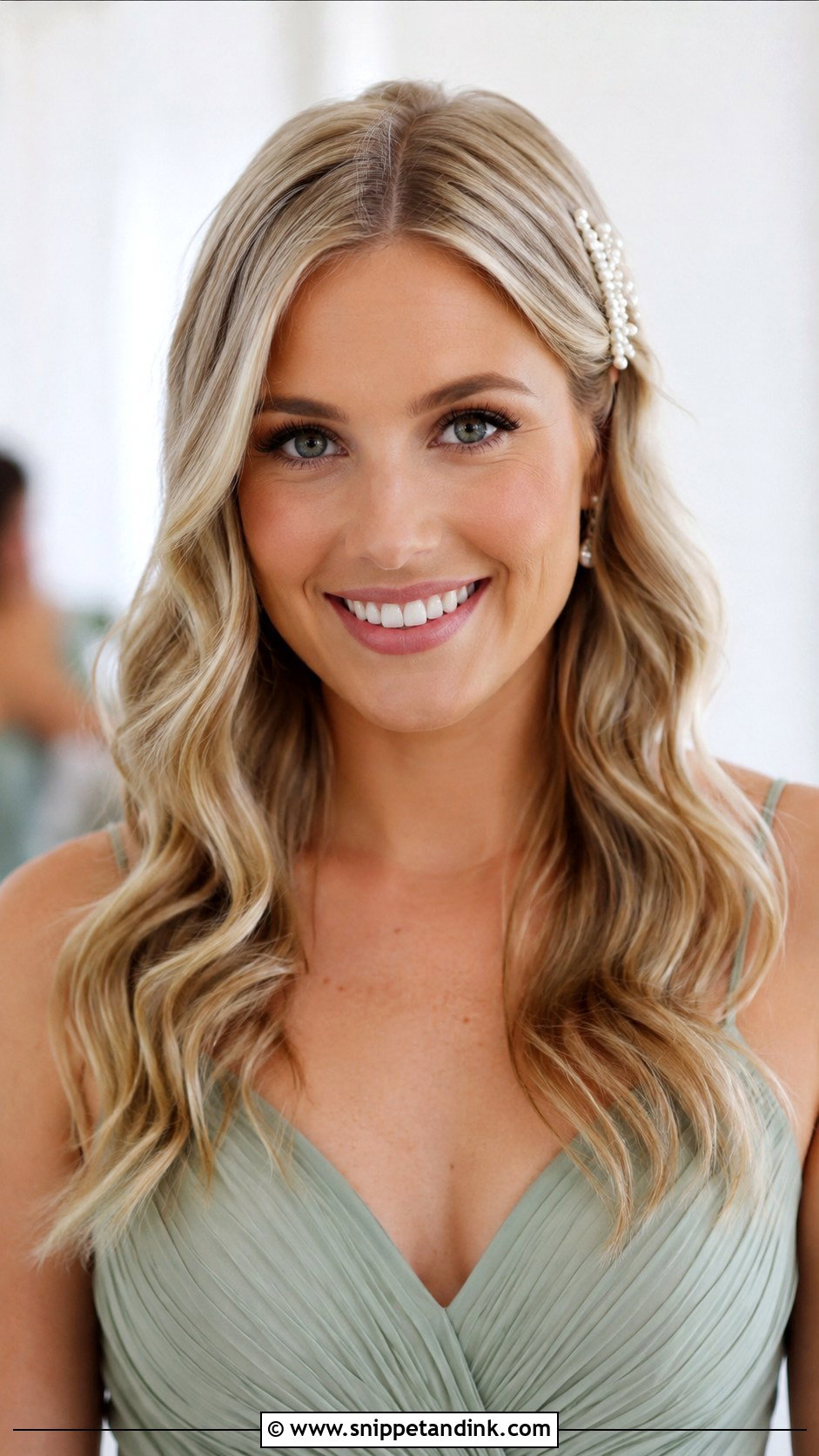 Bridesmaid Loose Waves Hairstyle - Snippet and Ink - 20 Braidsmaid Hairstyles