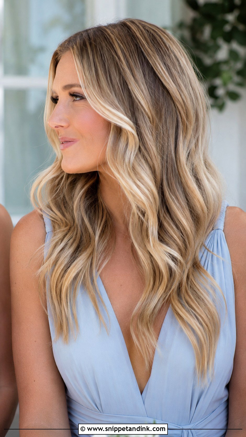 Bridesmaid Loose Waves With Blonde Balayage - Snippet and Ink - 20 Bridesmaid Hairstyles Down Loose Waves