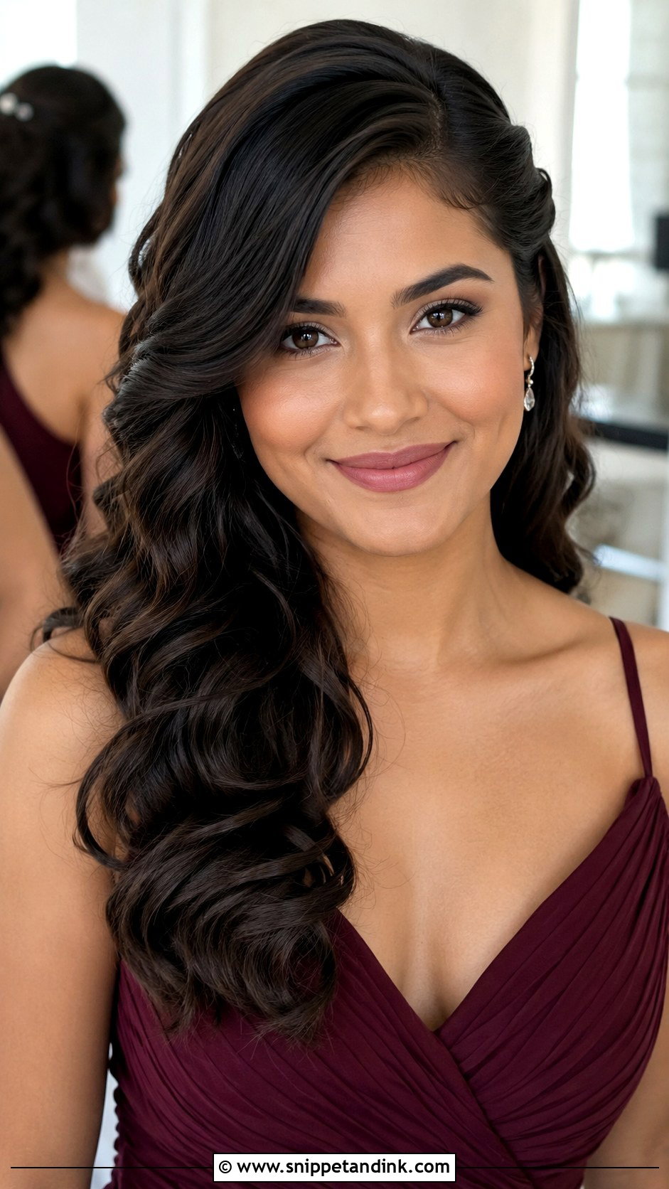 Bridesmaid Loose Waves With Side Sweep - Snippet and Ink - 20 Bridesmaid Hairstyles Down Loose Waves