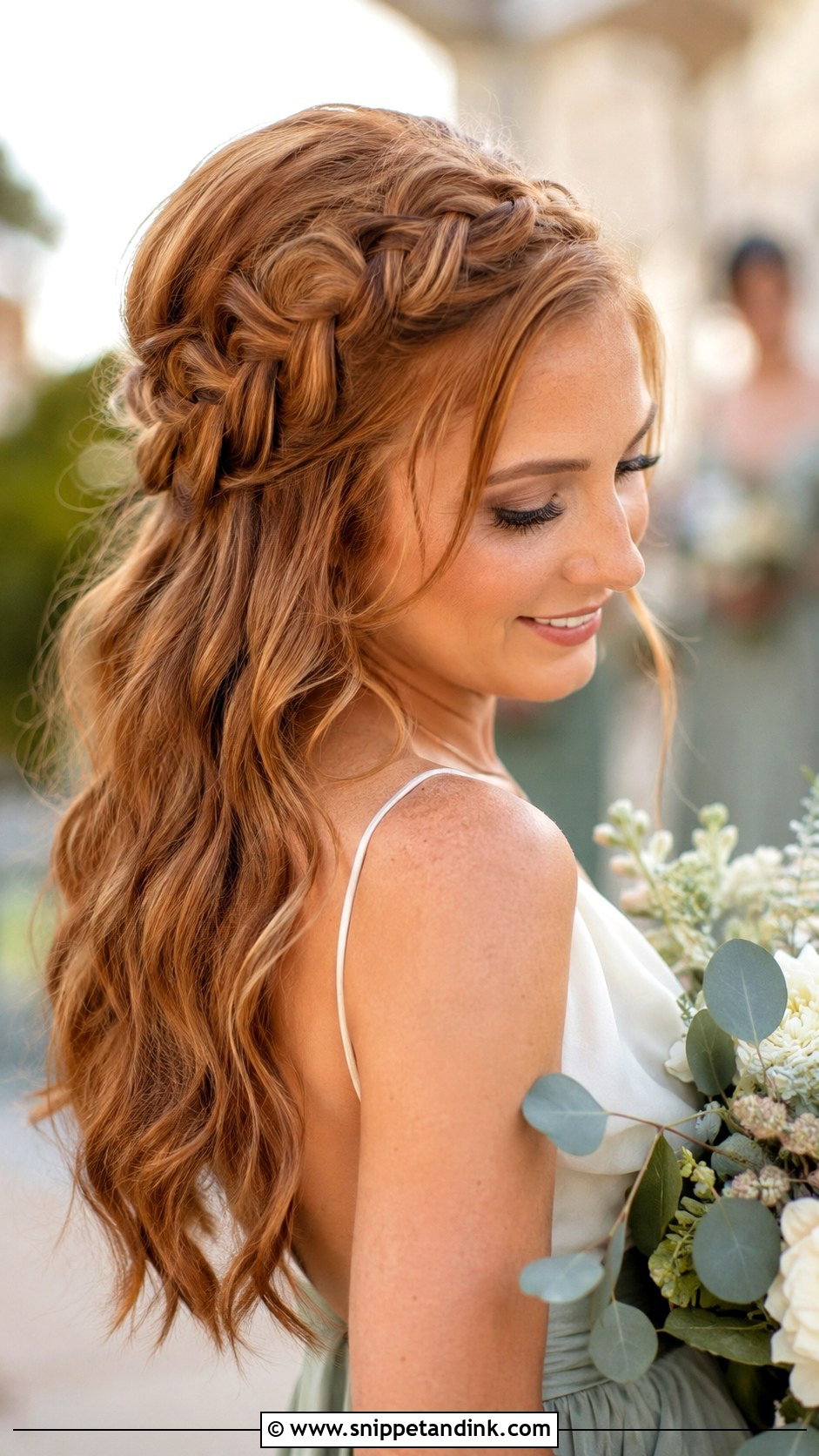 Bridesmaid Loose Waves With Sleek Crown - Snippet and Ink - 20 Bridesmaid Hairstyles Down Loose Waves