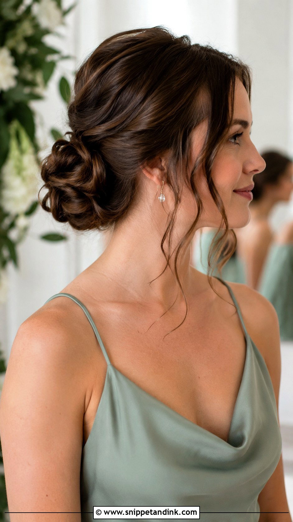 Bridesmaid Low Bun Tutorial - Snippet and Ink - 20 Bridesmaid Hair Tutorial Ideas
