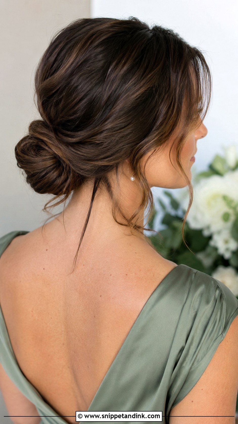 Bridesmaid Low Bun Updo - Snippet and Ink - 20 Wedding Bridesmaid Hairstyles Updo
