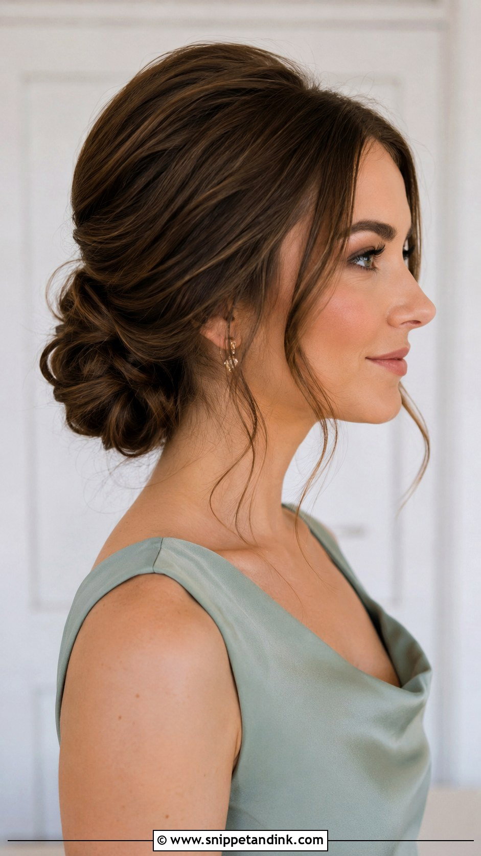 Bridesmaid Low Bun Updo - Snippet and Ink - 20 Bridesmaid Hairstyles Up
