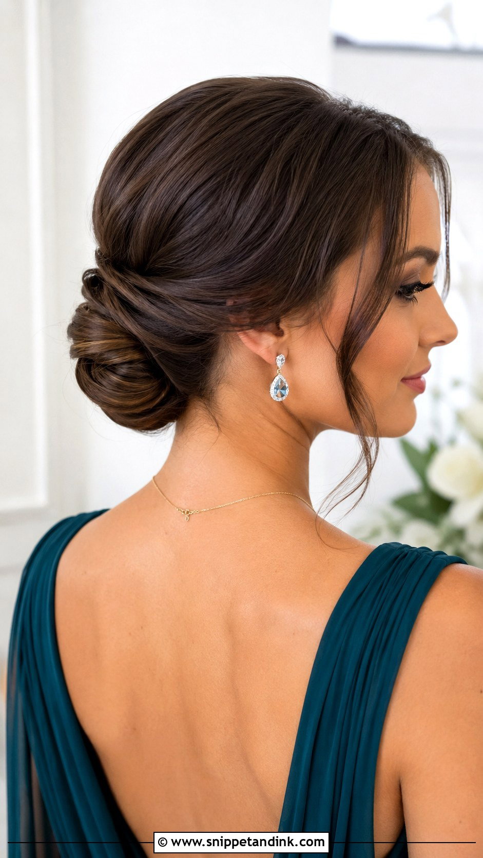 Bridesmaid Low Chignon With Extensions - Snippet and Ink - 20 Bridesmaid Hairstyles with Extensions