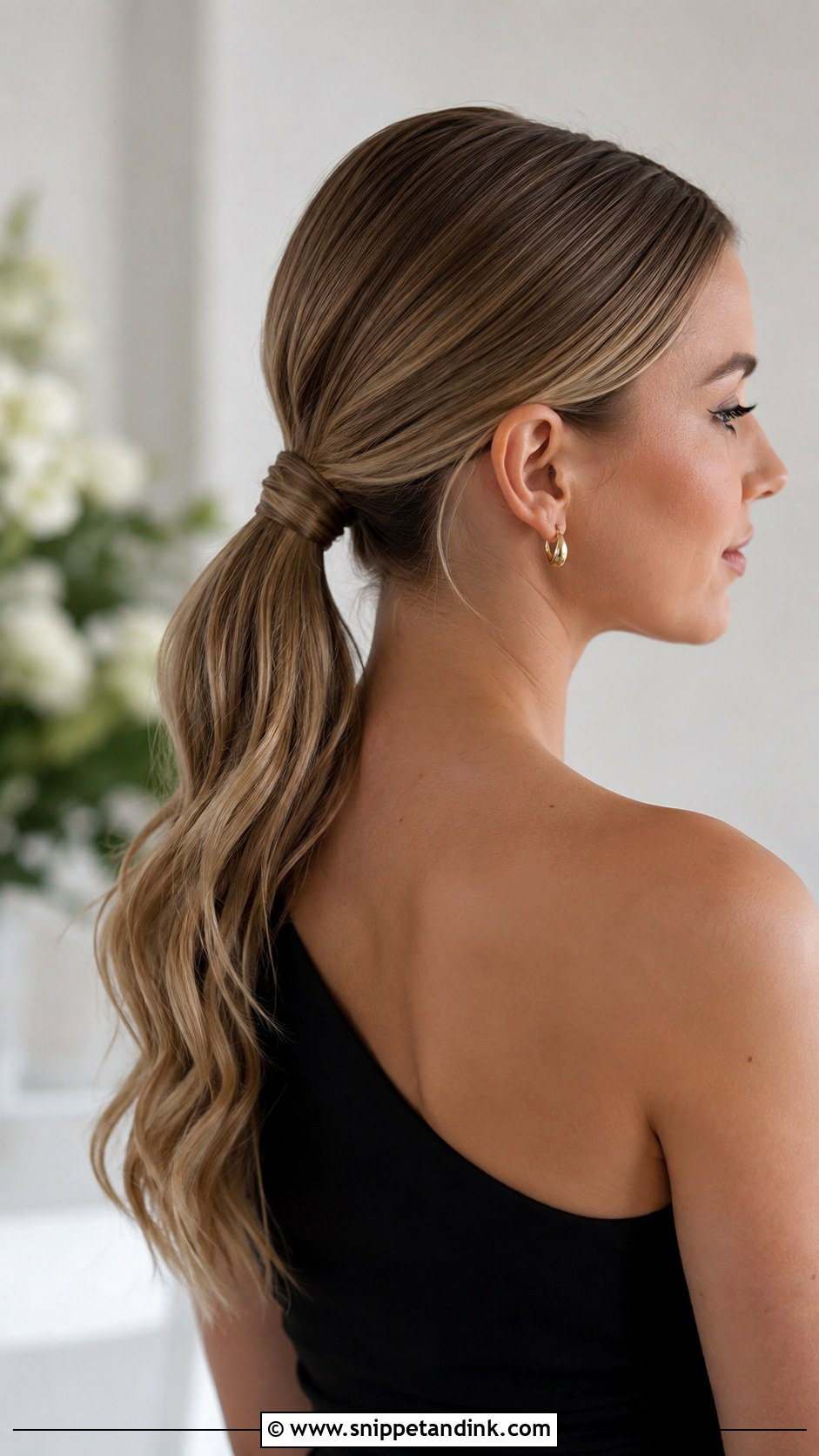 Bridesmaid Low Ponytail - Snippet and Ink - 25 Bridal Party Hair Ideas