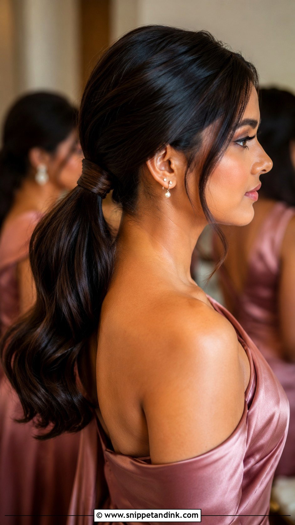 Bridesmaid Low Ponytail Updo - Snippet and Ink - 20 Bridesmaid Hairstyles Up