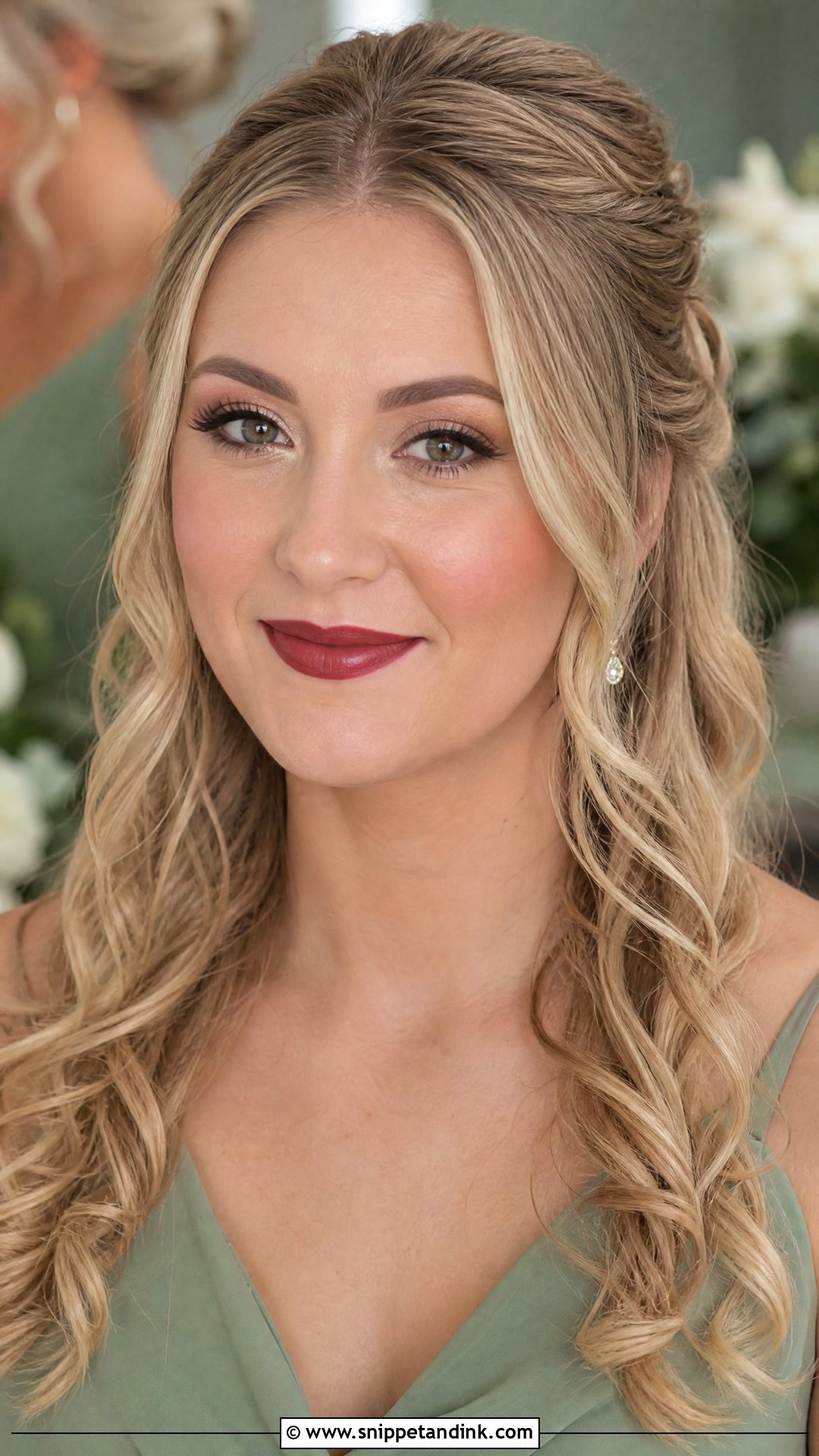 Bridesmaid Makeup With Red Lipstick - Snippet and Ink - 20 Wedding Makeup Red Lipstick Ideas