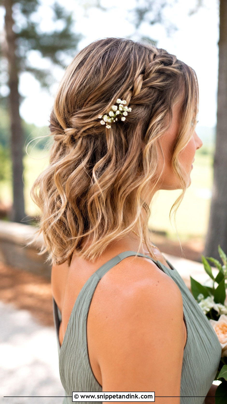 Bridesmaid Medium Boho Waves - Snippet and Ink - 20 Bridesmaid Medium Hairstyles