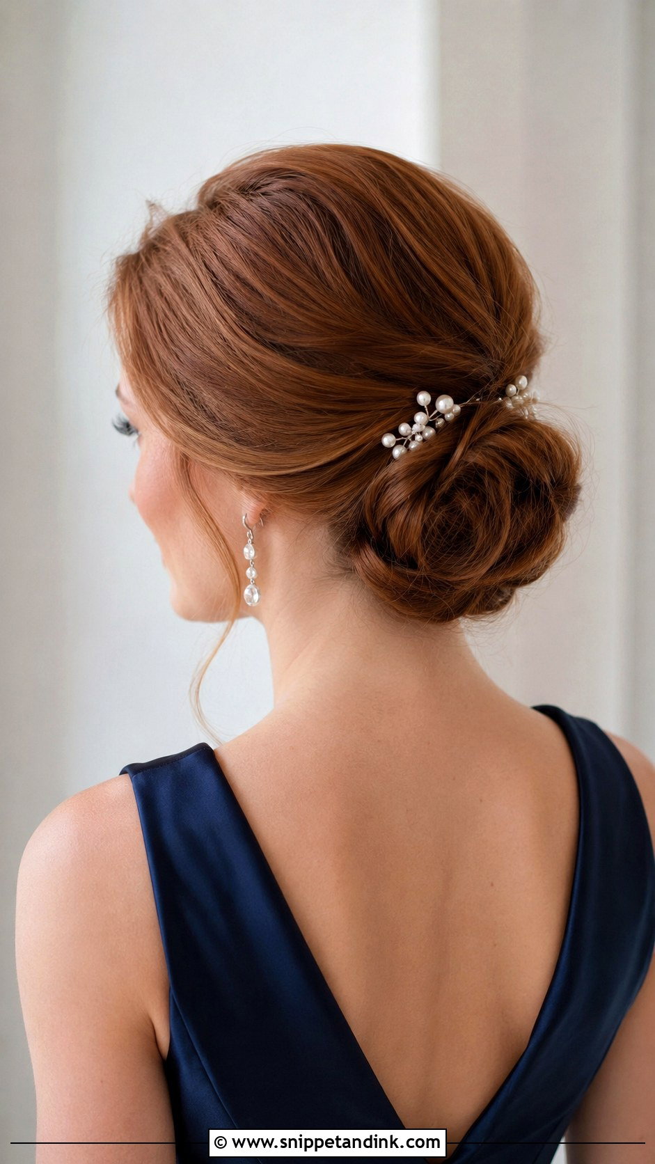Bridesmaid Medium Low Chignon - Snippet and Ink - 20 Bridesmaid Medium Hairstyles