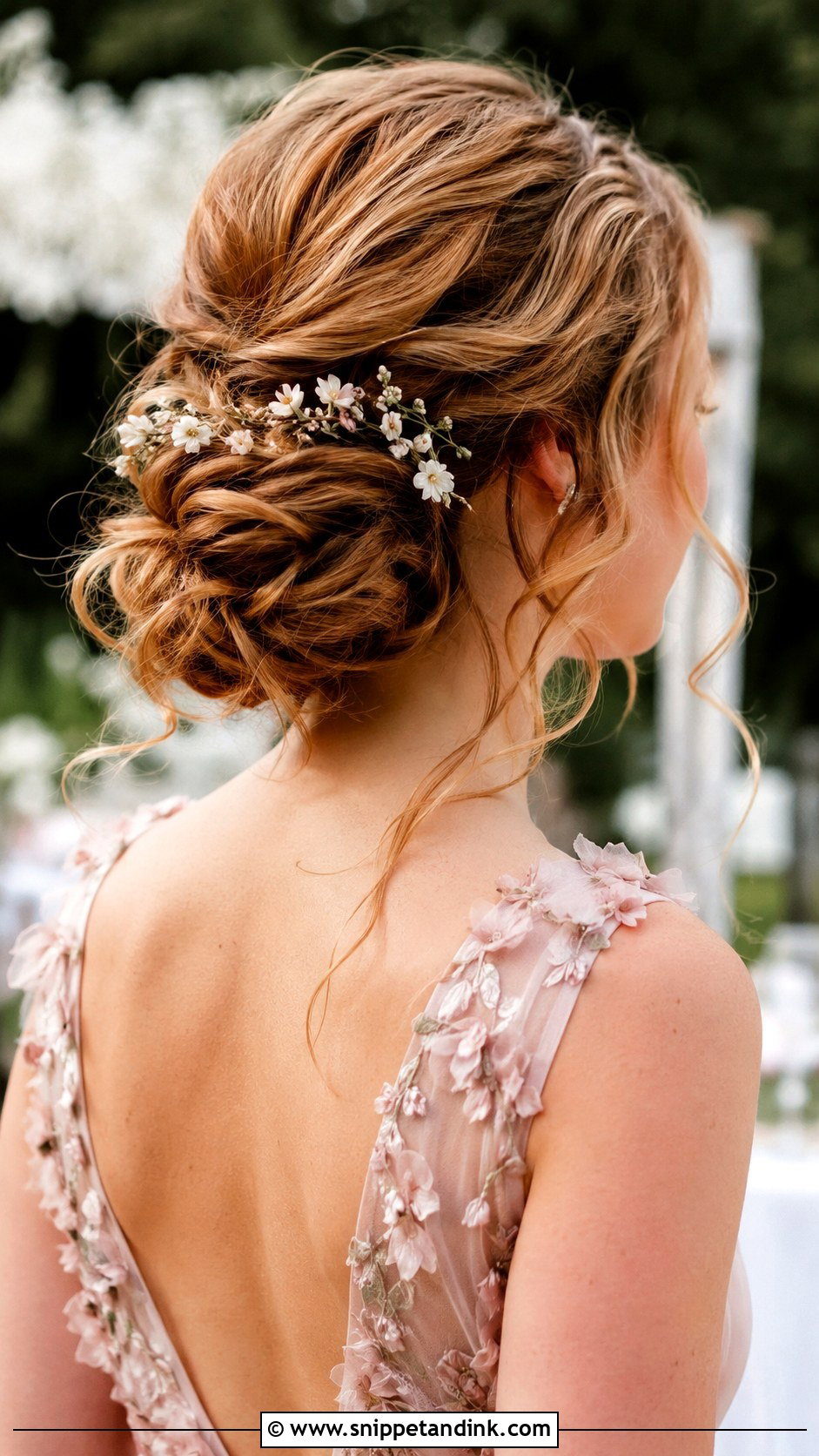 Bridesmaid Medium Messy Bun - Snippet and Ink - 20 Bridesmaid Medium Hairstyles