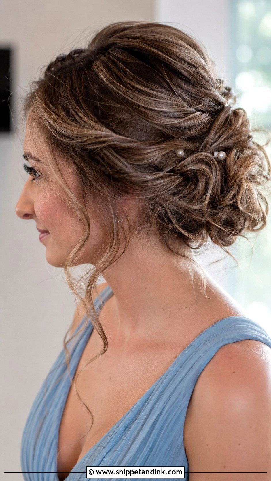 Bridesmaid Medium Soft Updo - Snippet and Ink - 20 Bridesmaid Medium Hairstyles