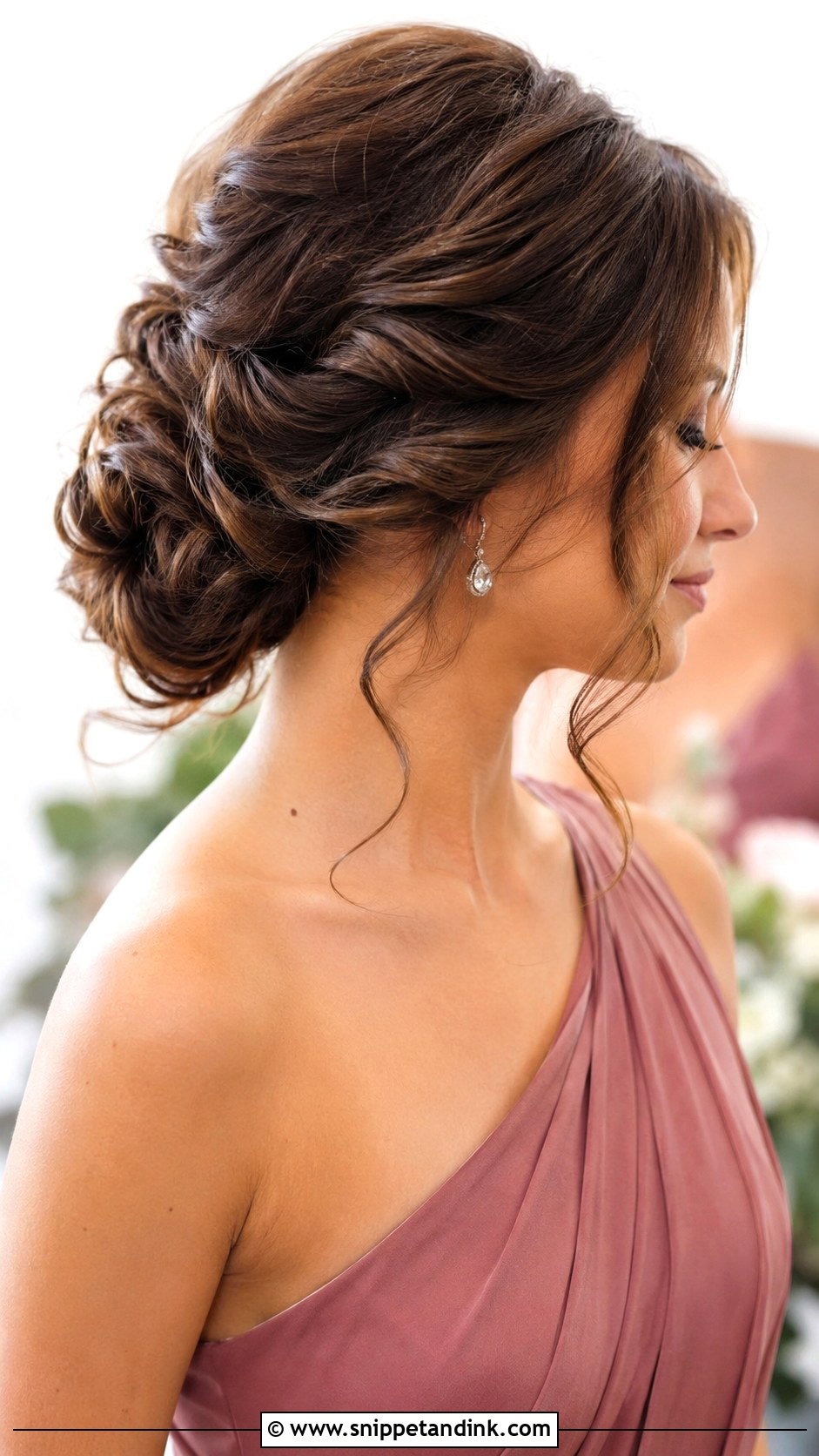 Bridesmaid Medium Twisted Updo - Snippet and Ink - 20 Bridesmaid Medium Hairstyles