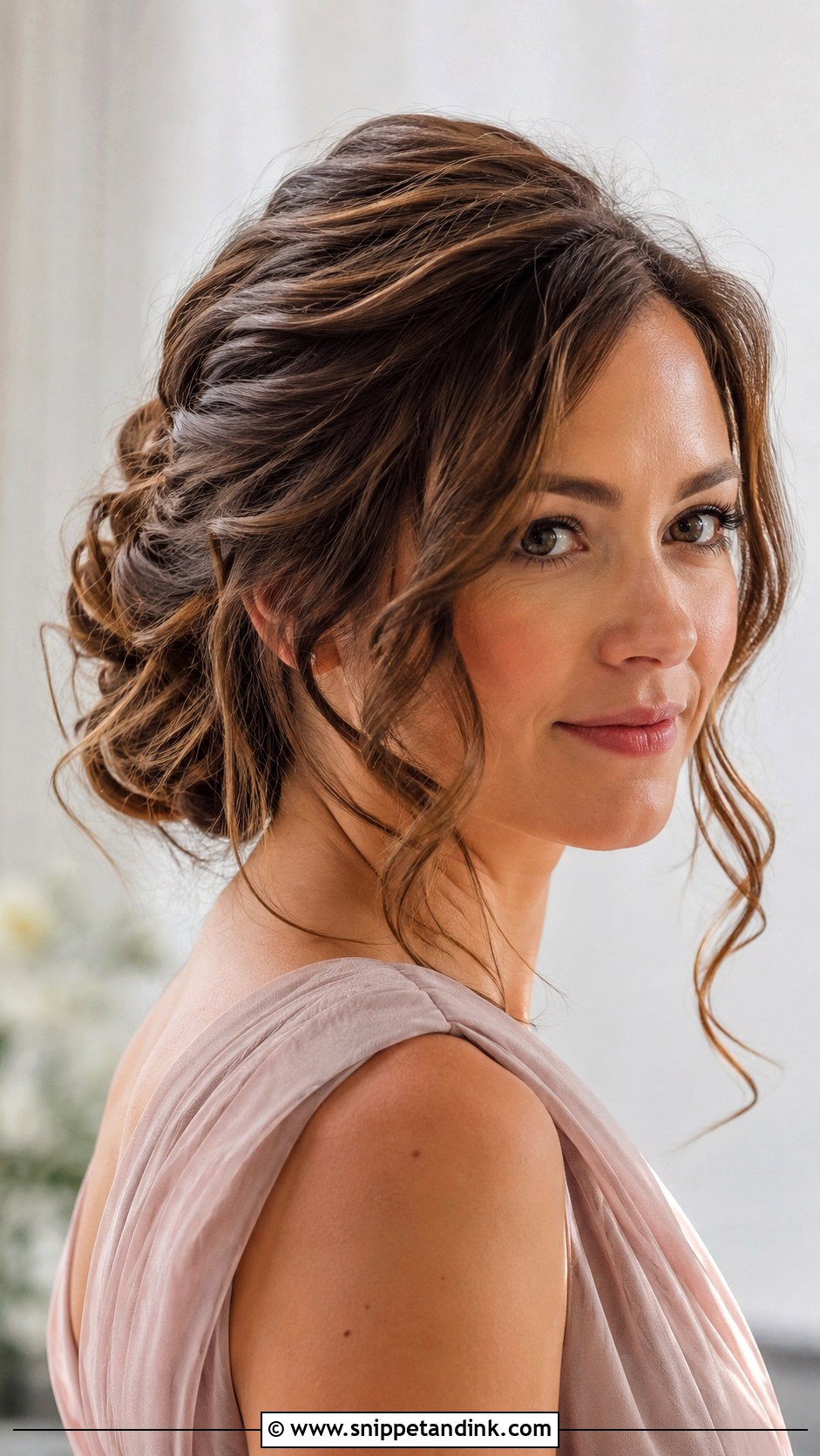 Bridesmaid Messy Bun - Snippet and Ink - 25 Bridesmaid Hair Up Ideas